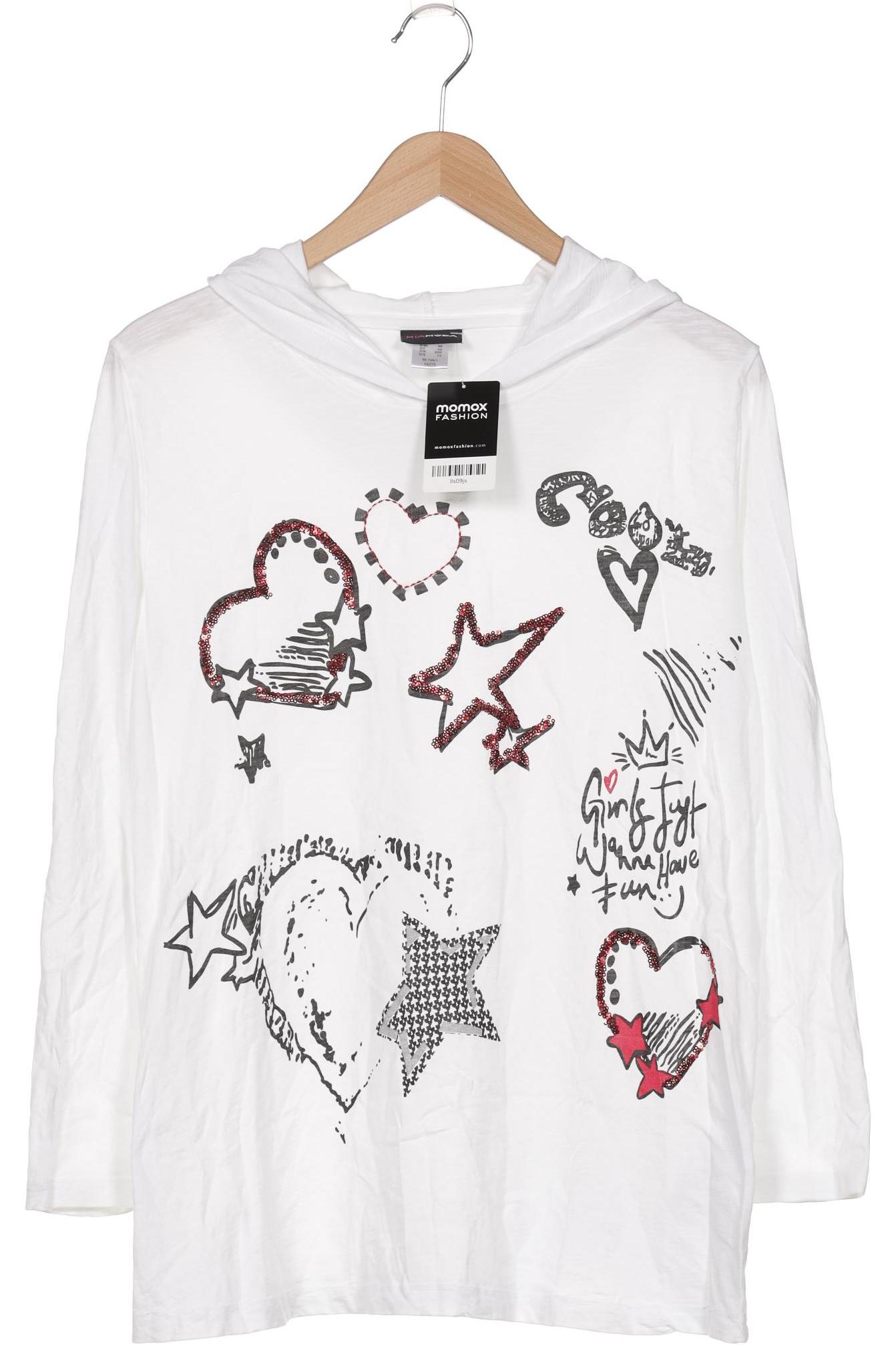 

Miamoda Damen Langarmshirt, weiß, Gr. 46