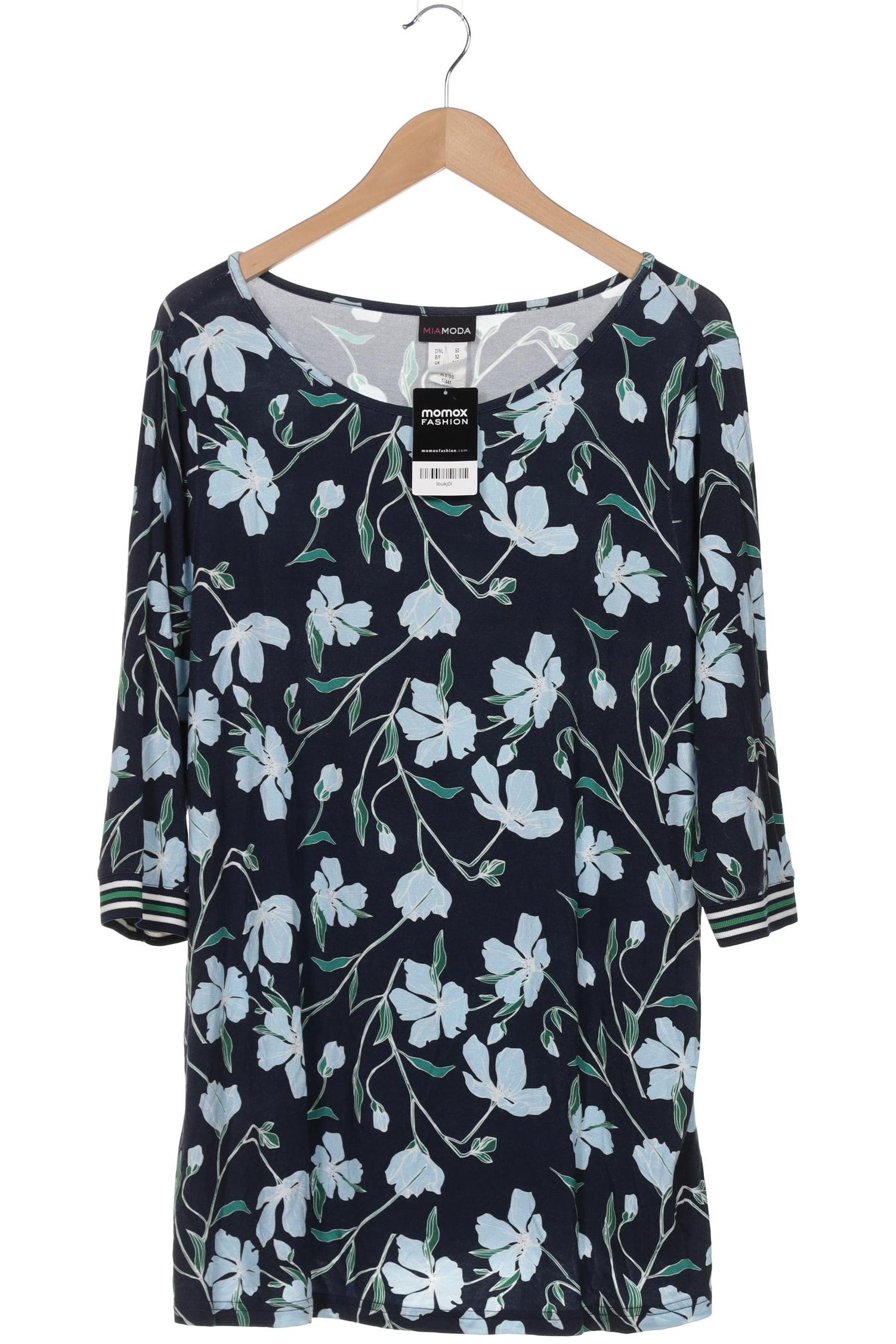 

Miamoda Damen Langarmshirt, marineblau, Gr. 50