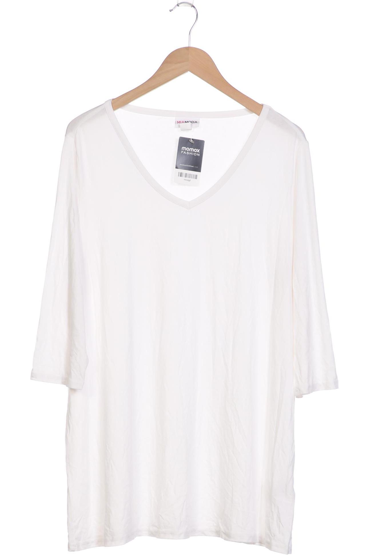 

Miamoda Damen Langarmshirt, weiß, Gr. 48