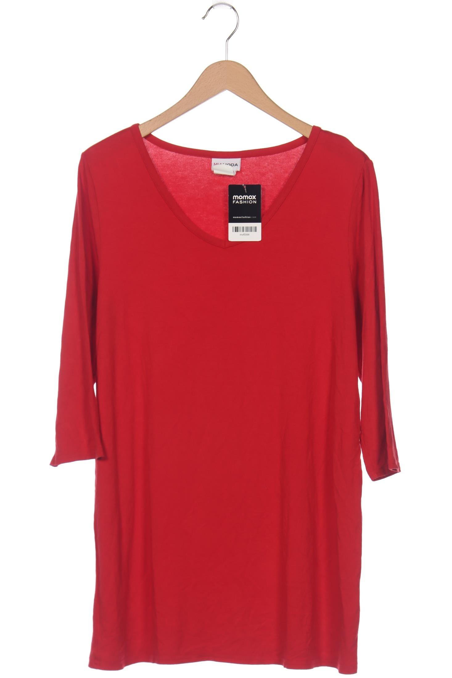 

Miamoda Damen Langarmshirt, rot, Gr. 44