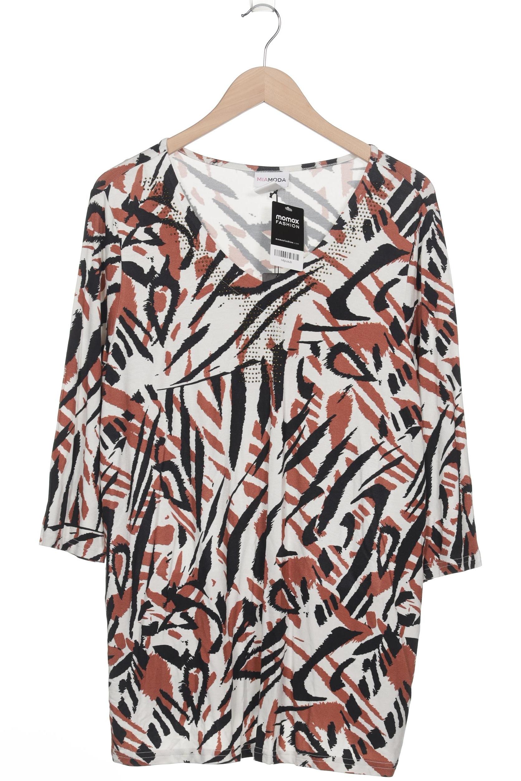 

Miamoda Damen Langarmshirt, weiß, Gr. 48