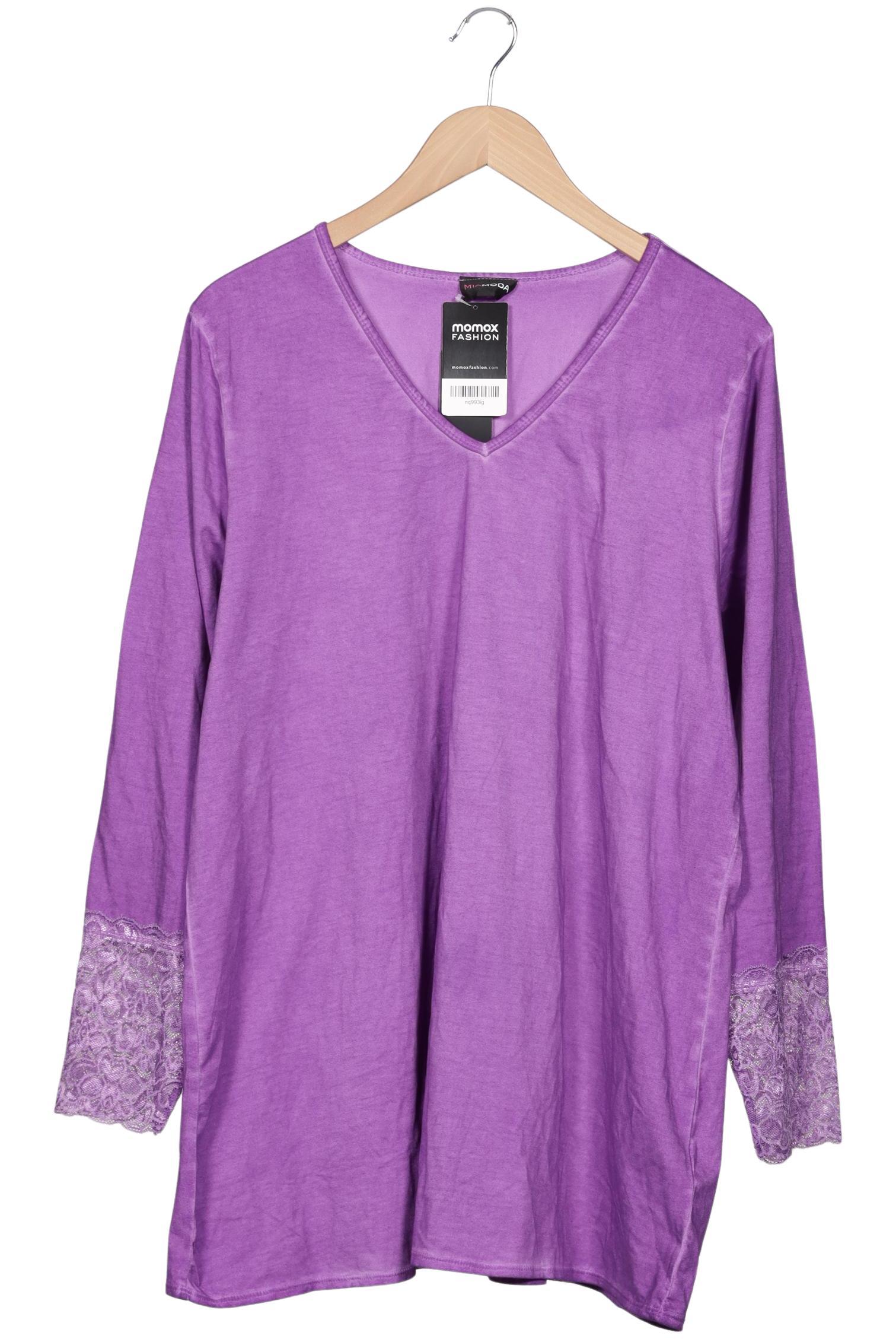 

Miamoda Damen Langarmshirt, flieder, Gr. 48