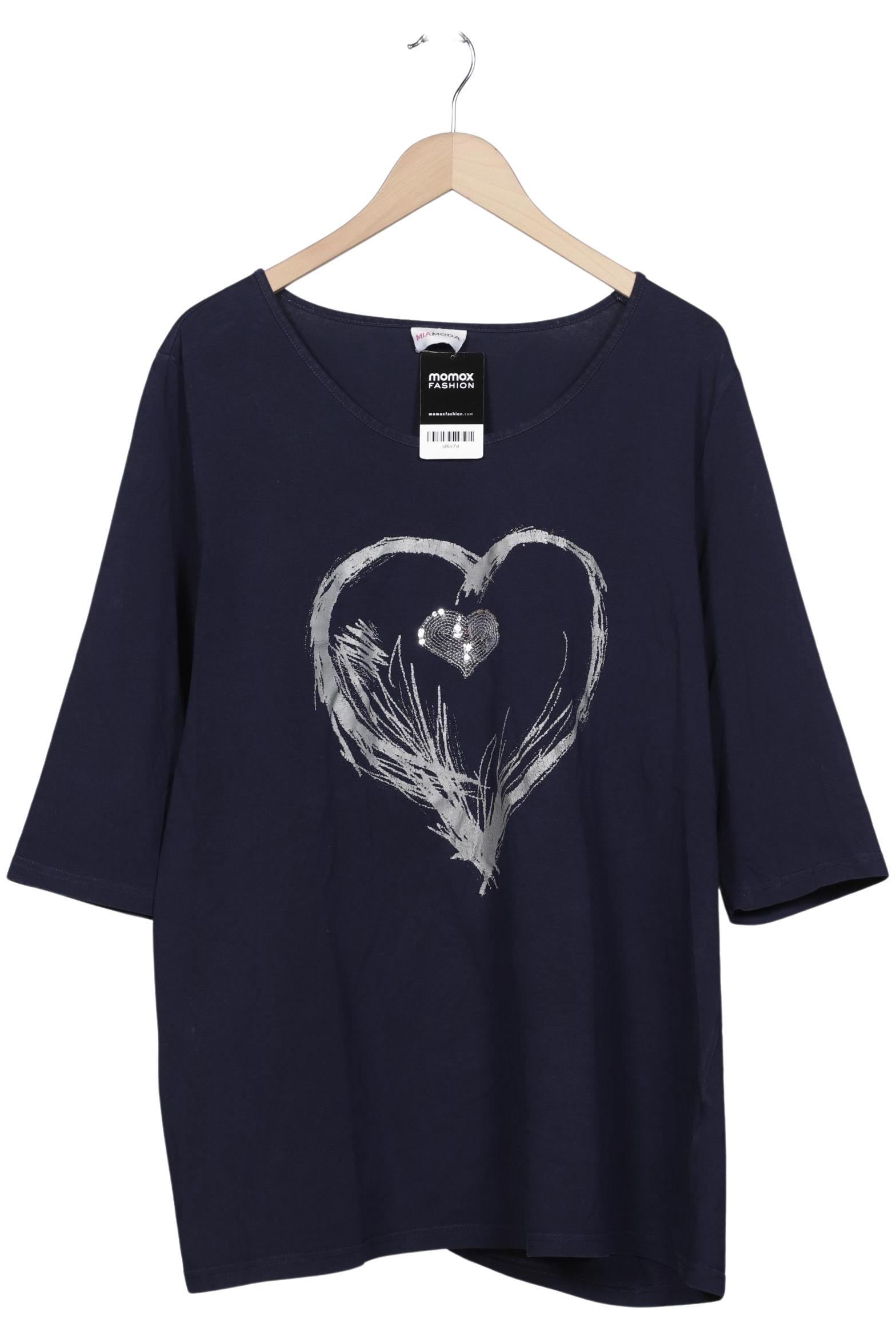 

Miamoda Damen Langarmshirt, marineblau, Gr. 48