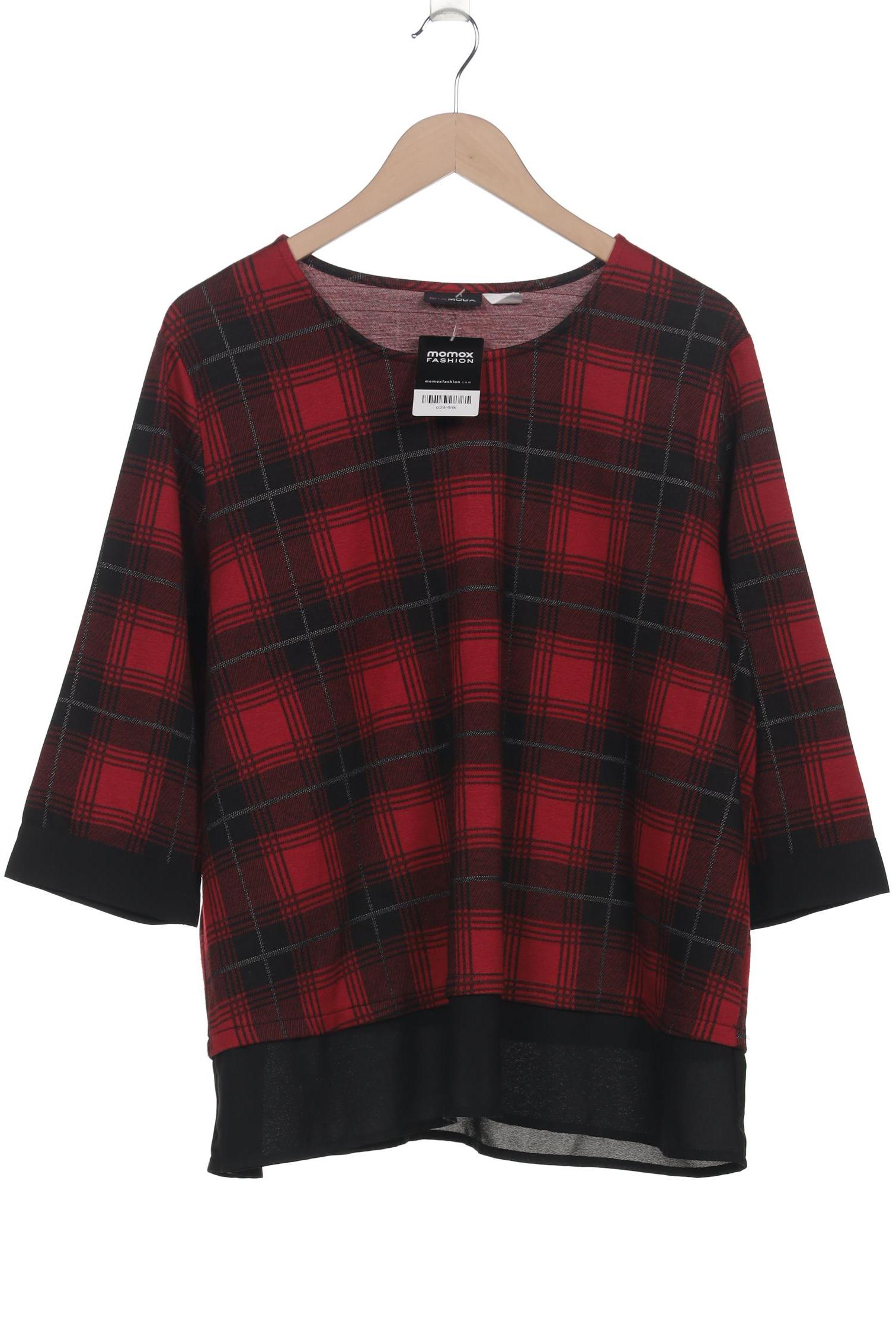 

Miamoda Damen Langarmshirt, rot, Gr. 50
