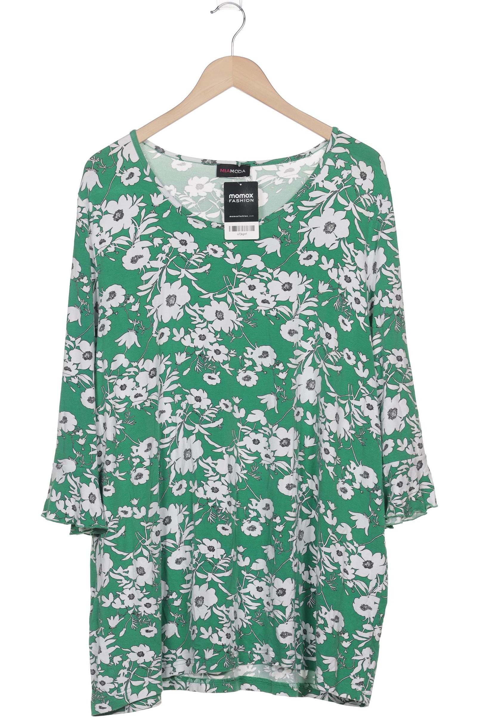 

Miamoda Damen Langarmshirt, grün, Gr. 48