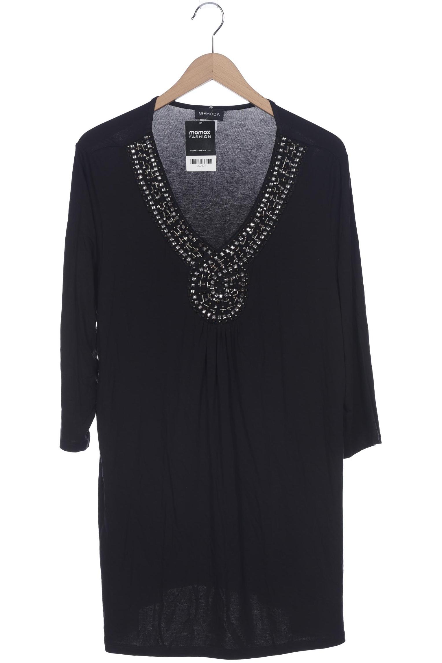 

Miamoda Damen Langarmshirt, schwarz, Gr. 46