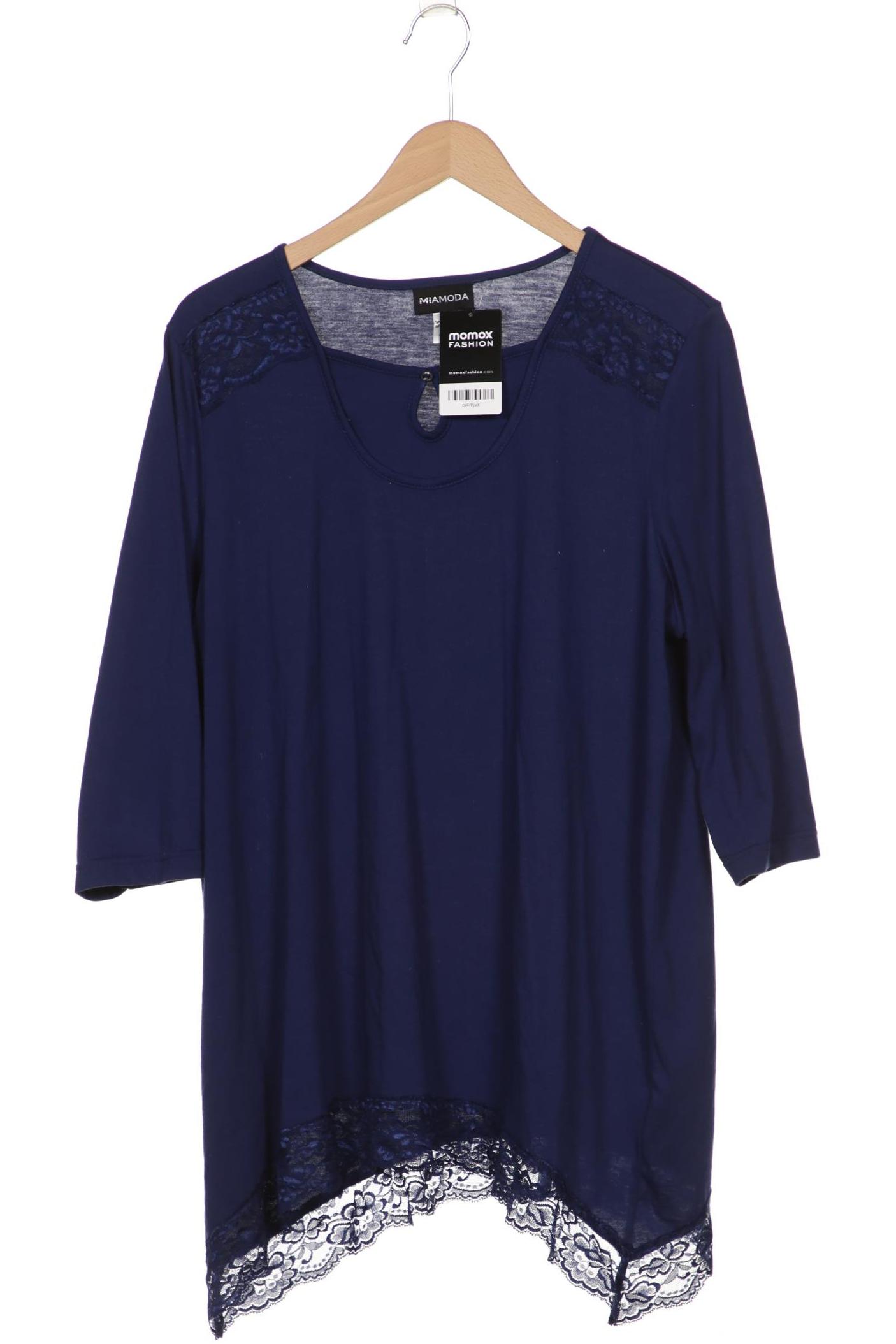 

Miamoda Damen Langarmshirt, marineblau, Gr. 46