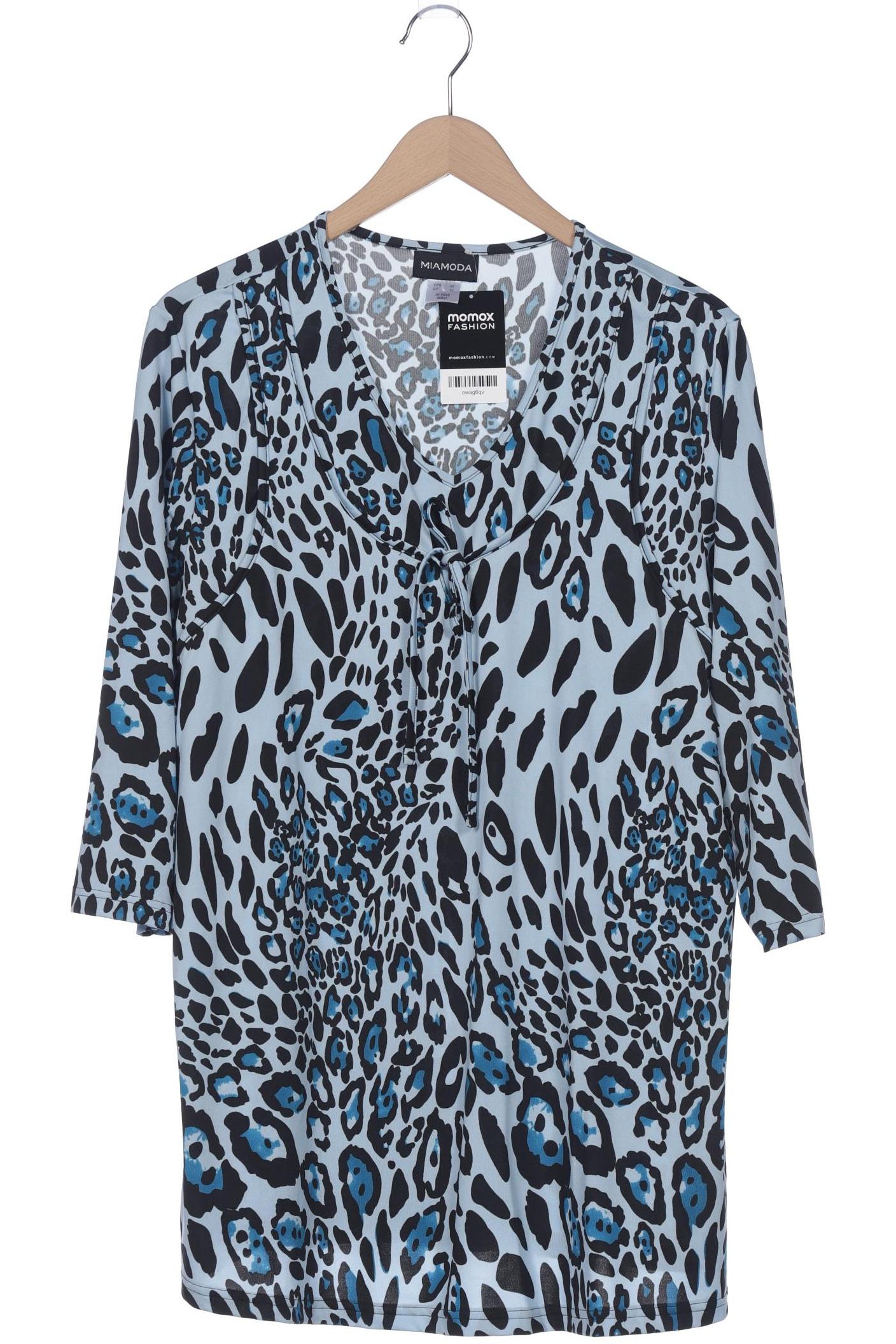 

Miamoda Damen Langarmshirt, blau, Gr. 46