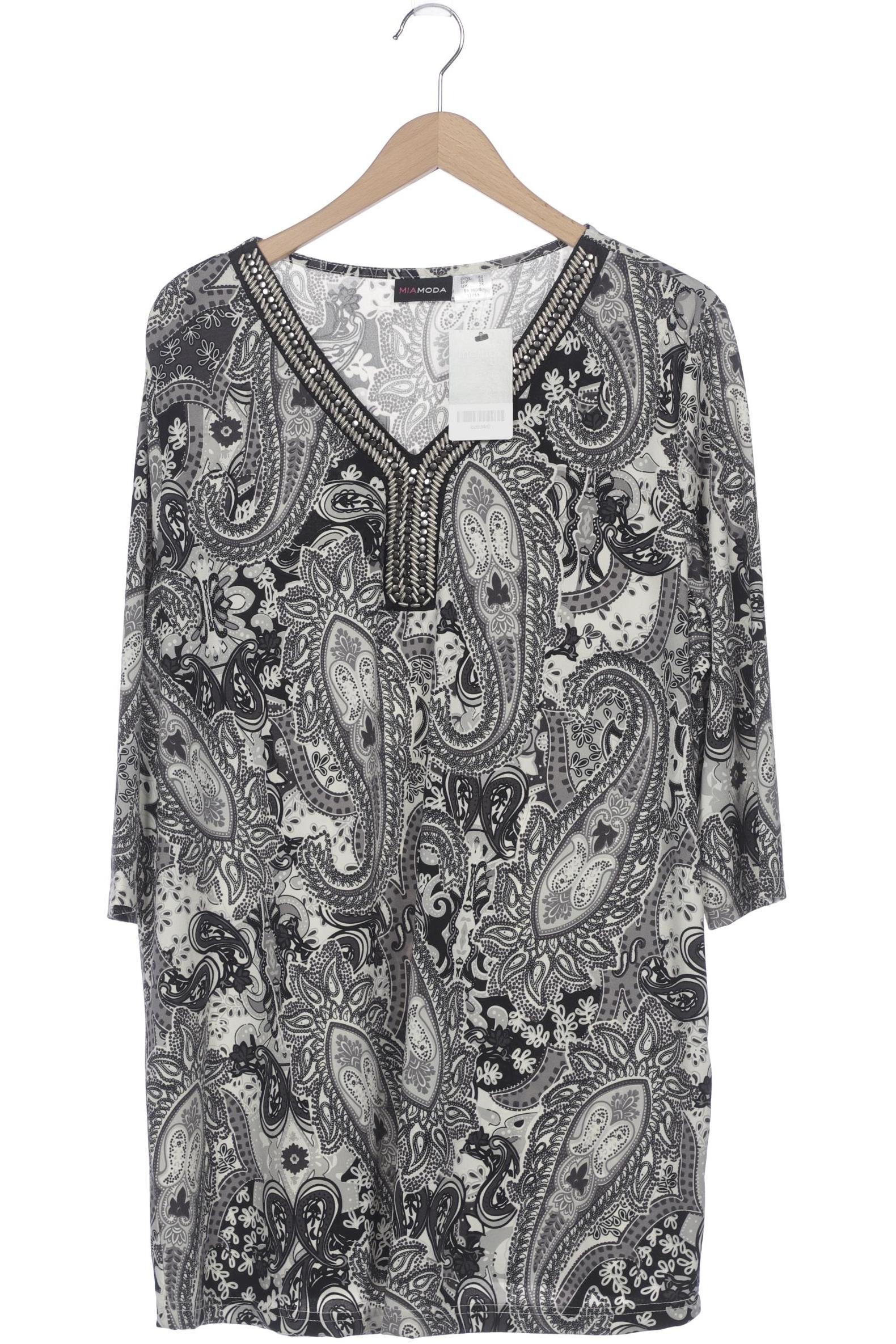 

Miamoda Damen Langarmshirt, grau, Gr. 50