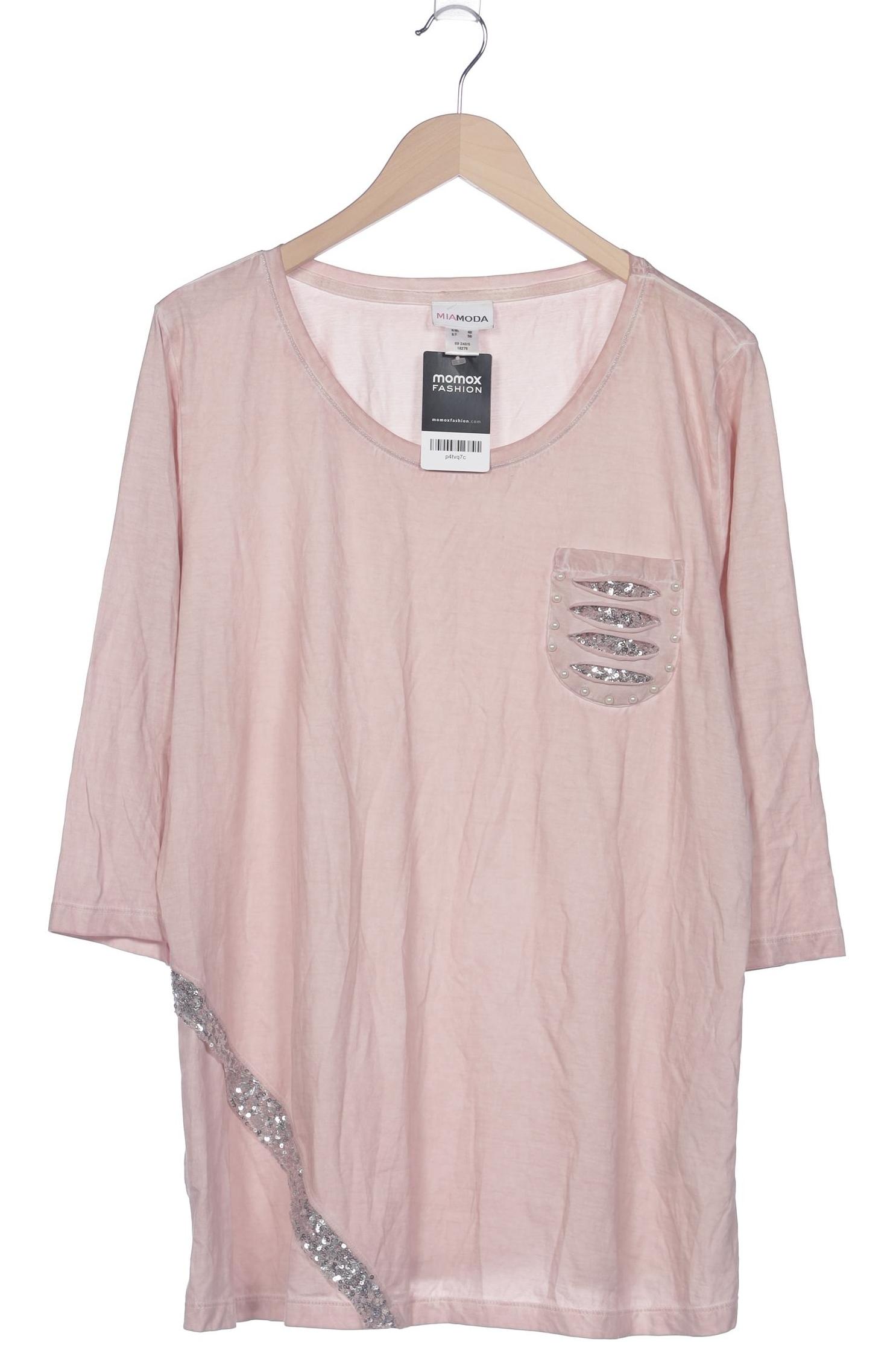 

Miamoda Damen Langarmshirt, pink, Gr. 48