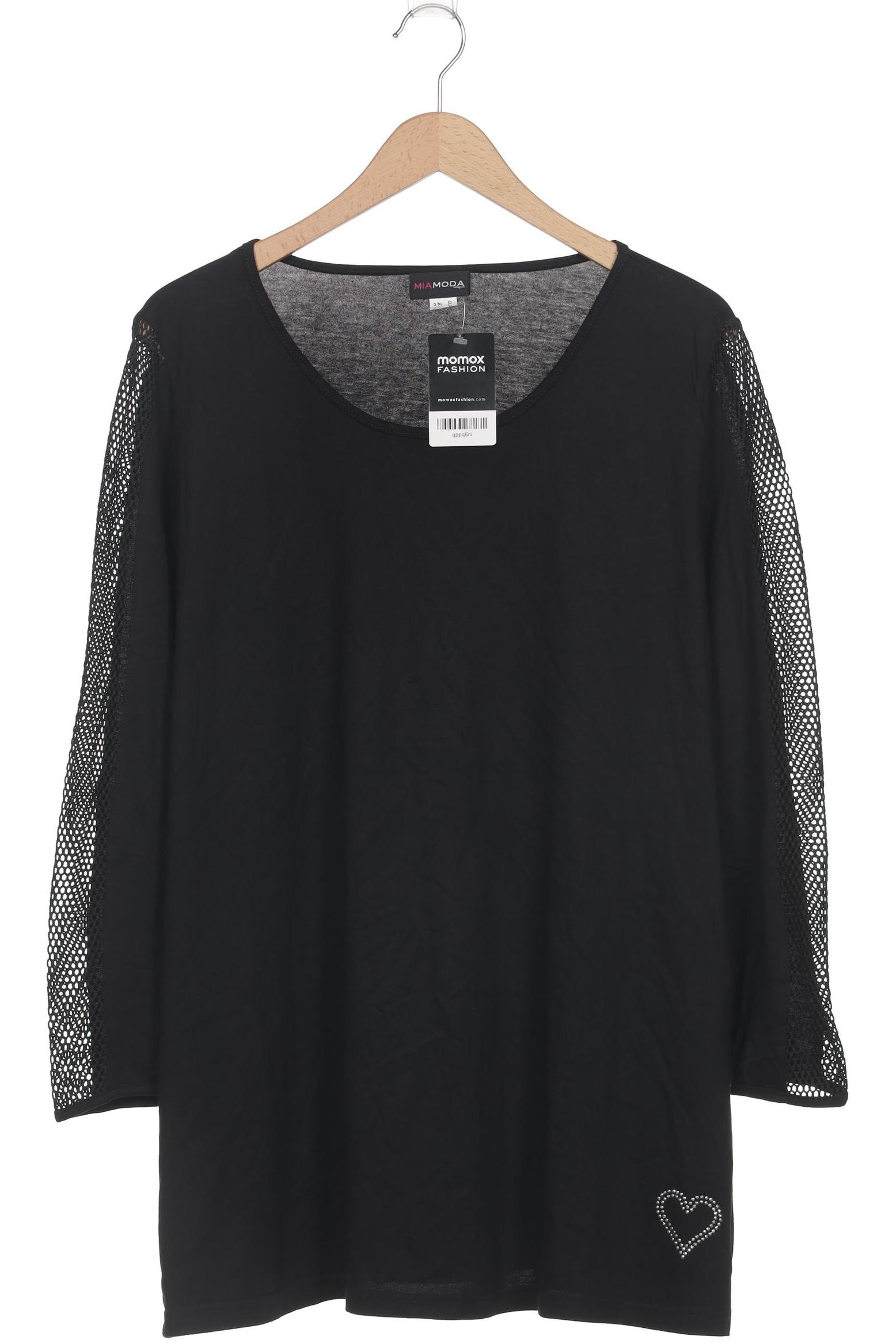 

Miamoda Damen Langarmshirt, schwarz, Gr. 52