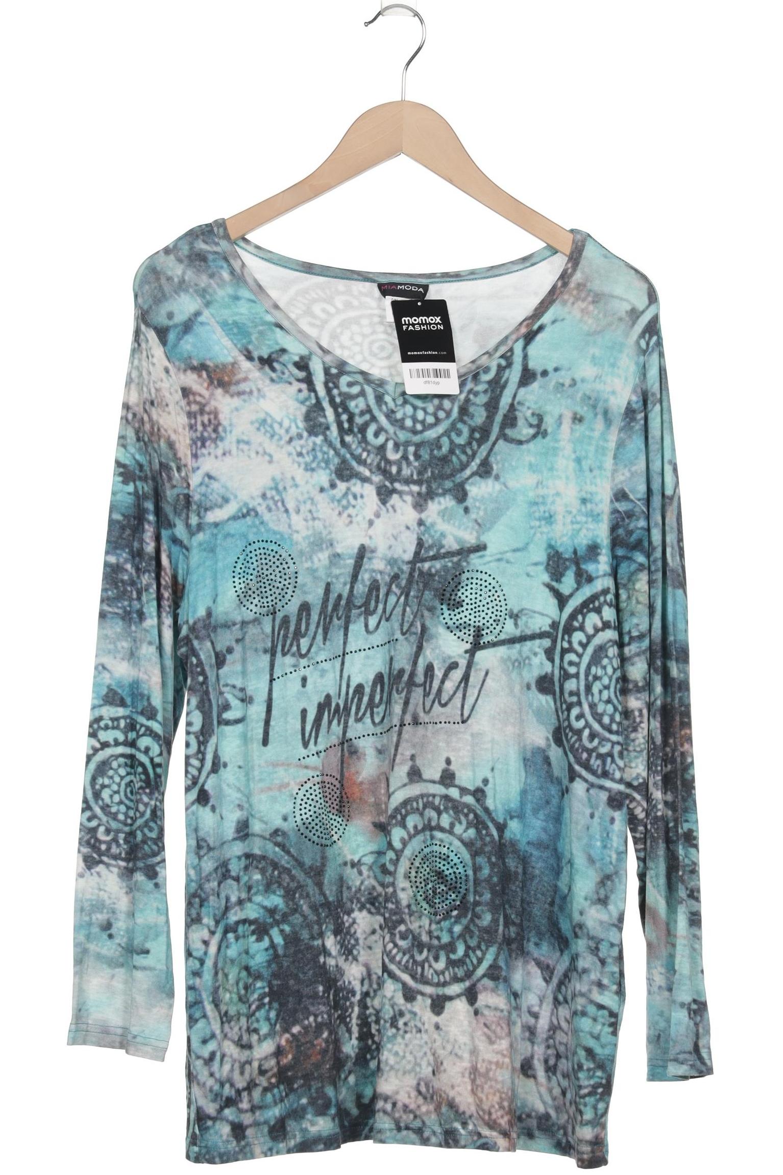 

Miamoda Damen Langarmshirt, blau, Gr. 46