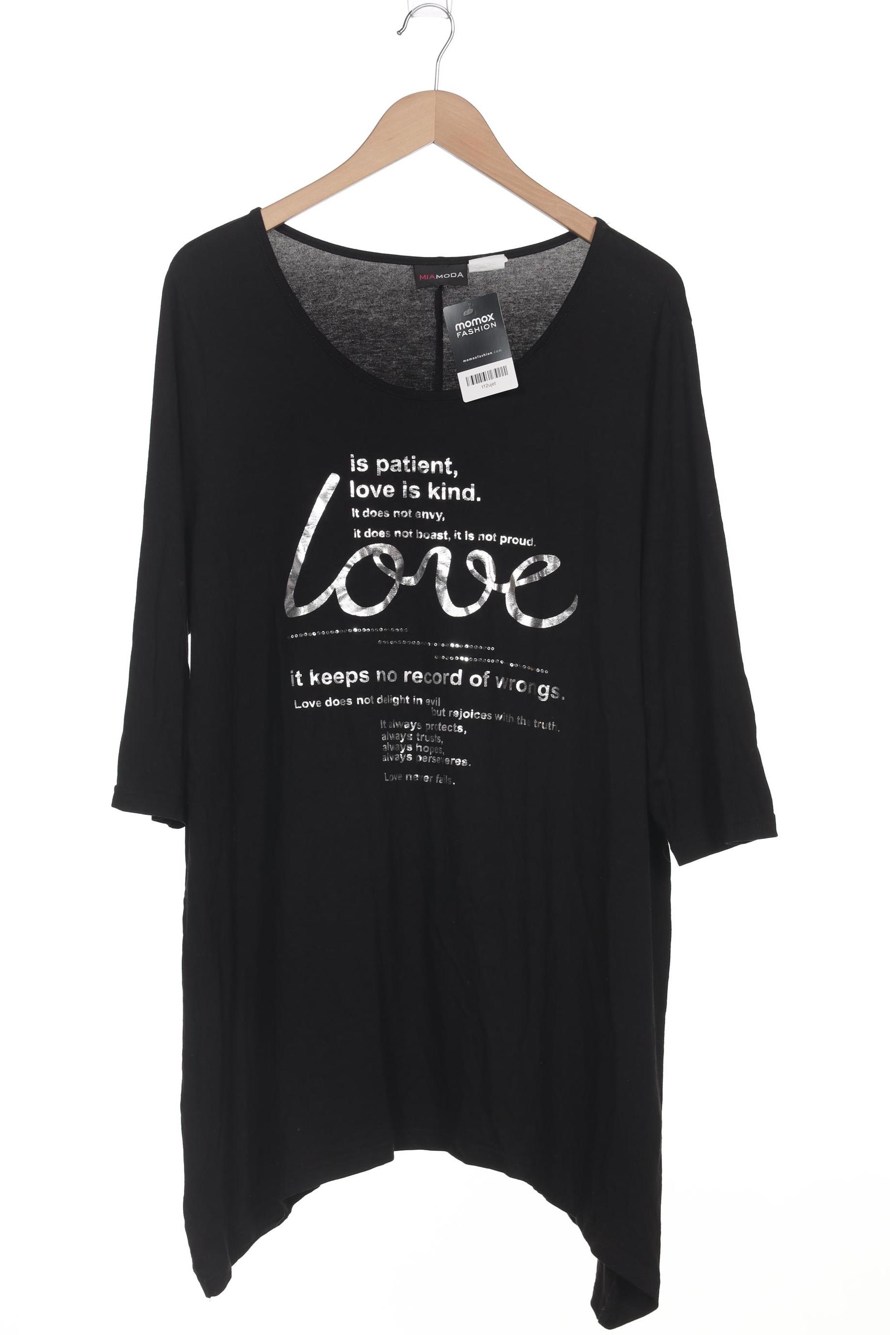 

Miamoda Damen Langarmshirt, schwarz, Gr. 50