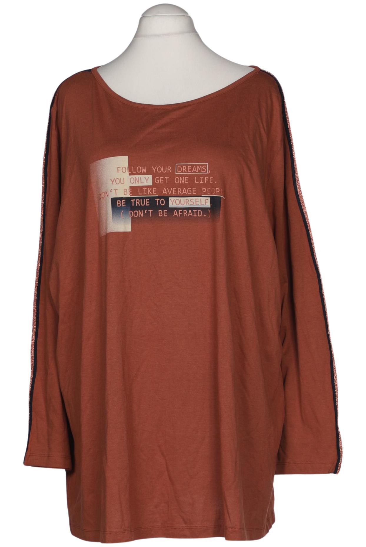 

Miamoda Damen Langarmshirt, braun, Gr. 58