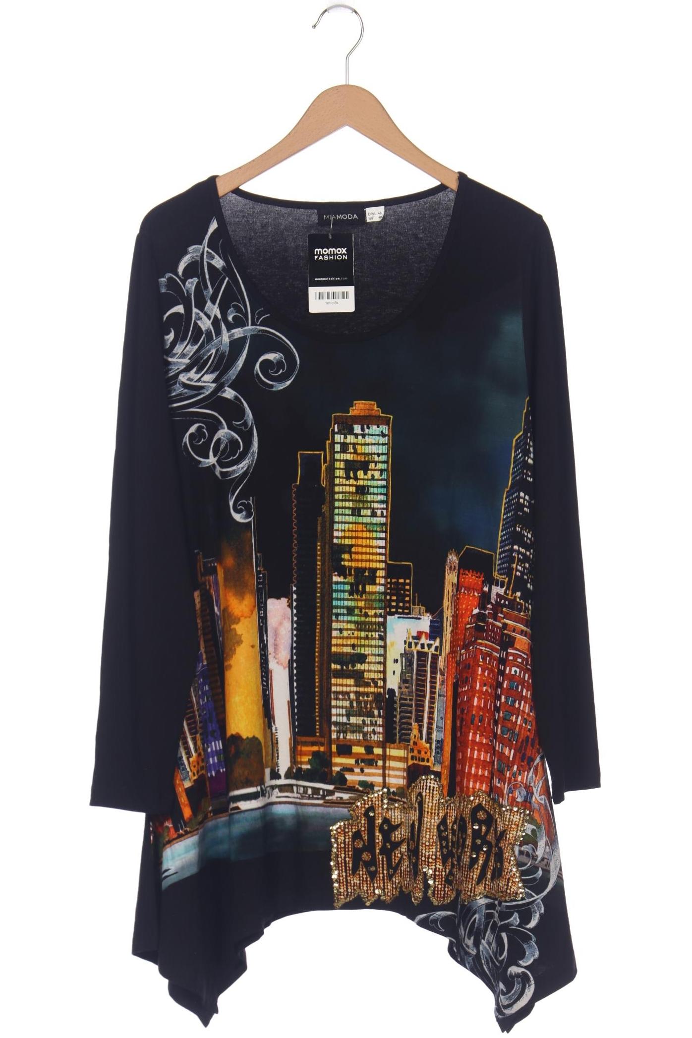 

Miamoda Damen Langarmshirt, schwarz, Gr. 46