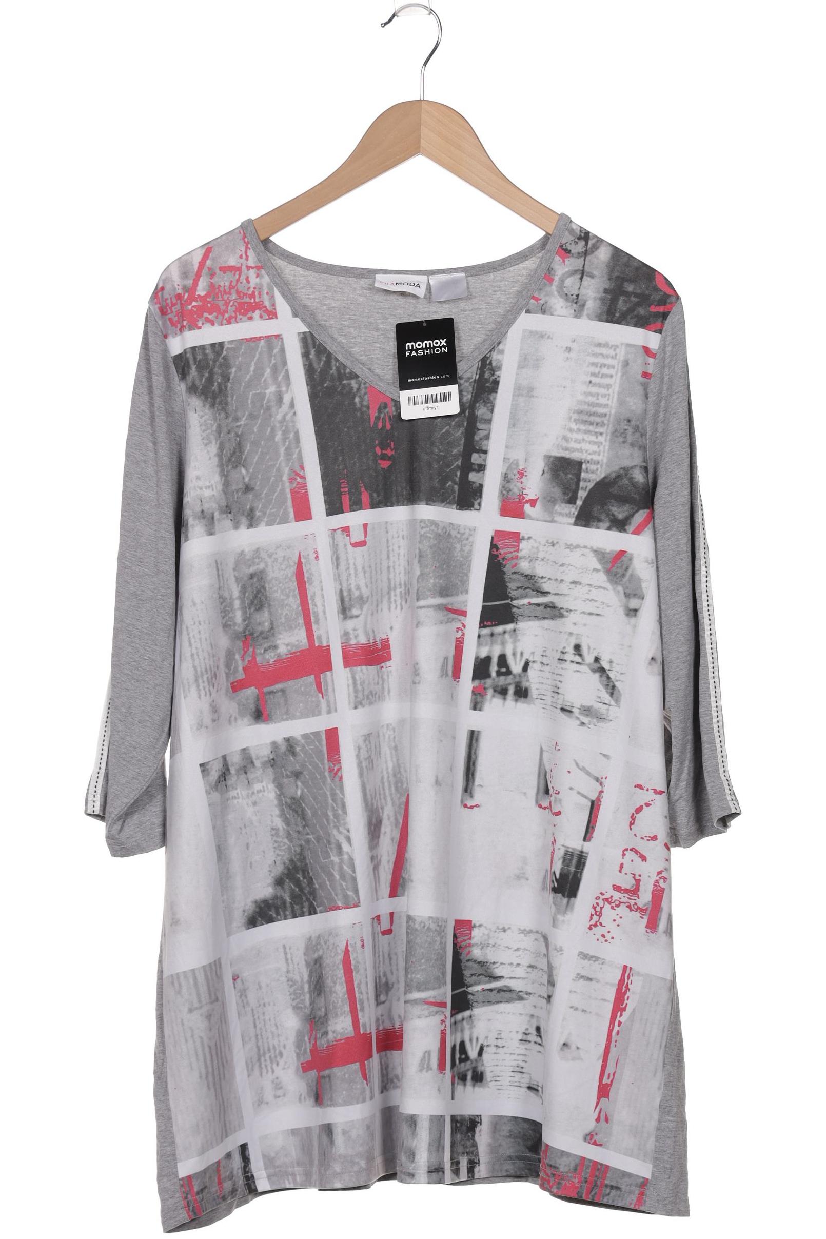 

Miamoda Damen Langarmshirt, grau, Gr. 50