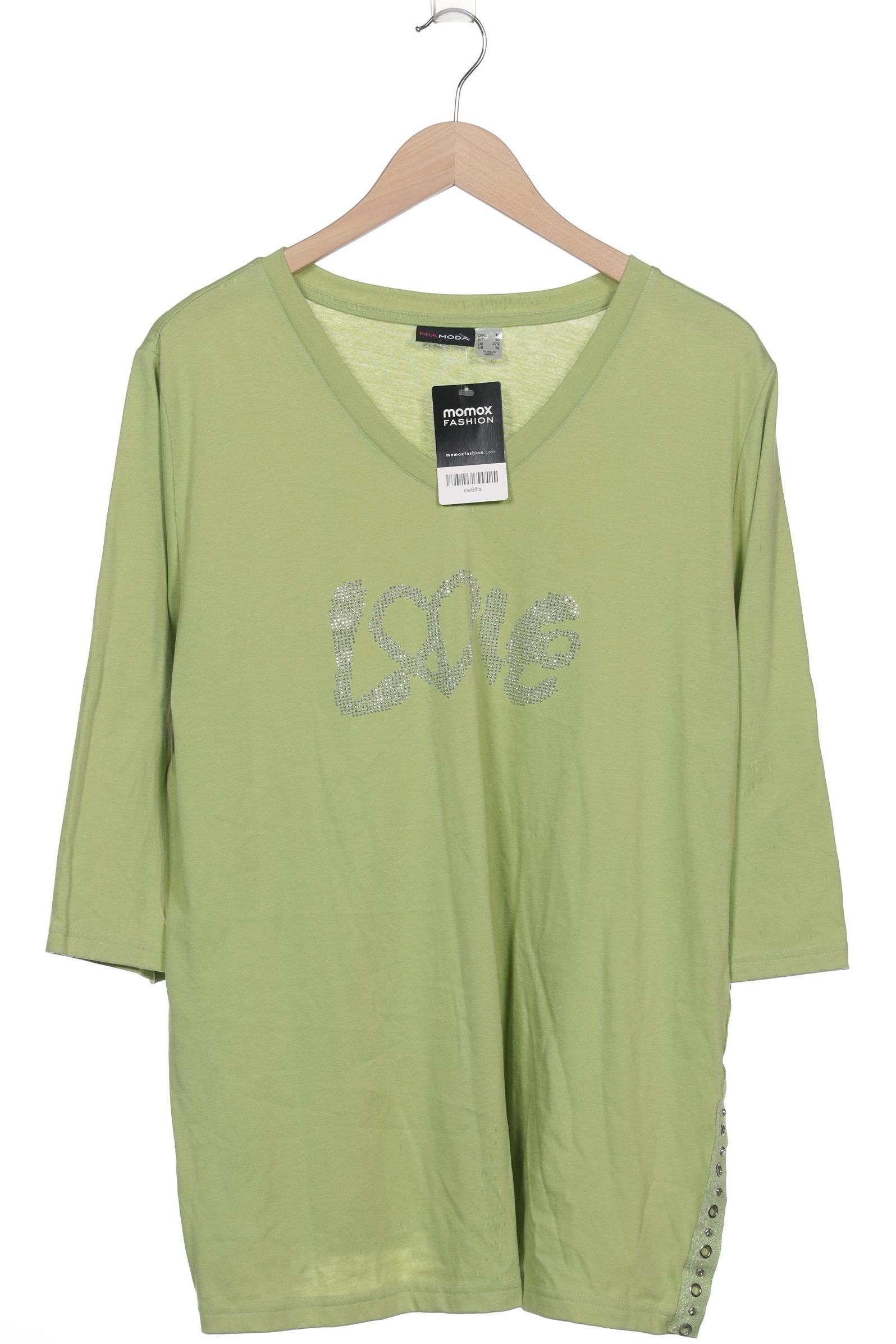 

Miamoda Damen Langarmshirt, grün, Gr. 48