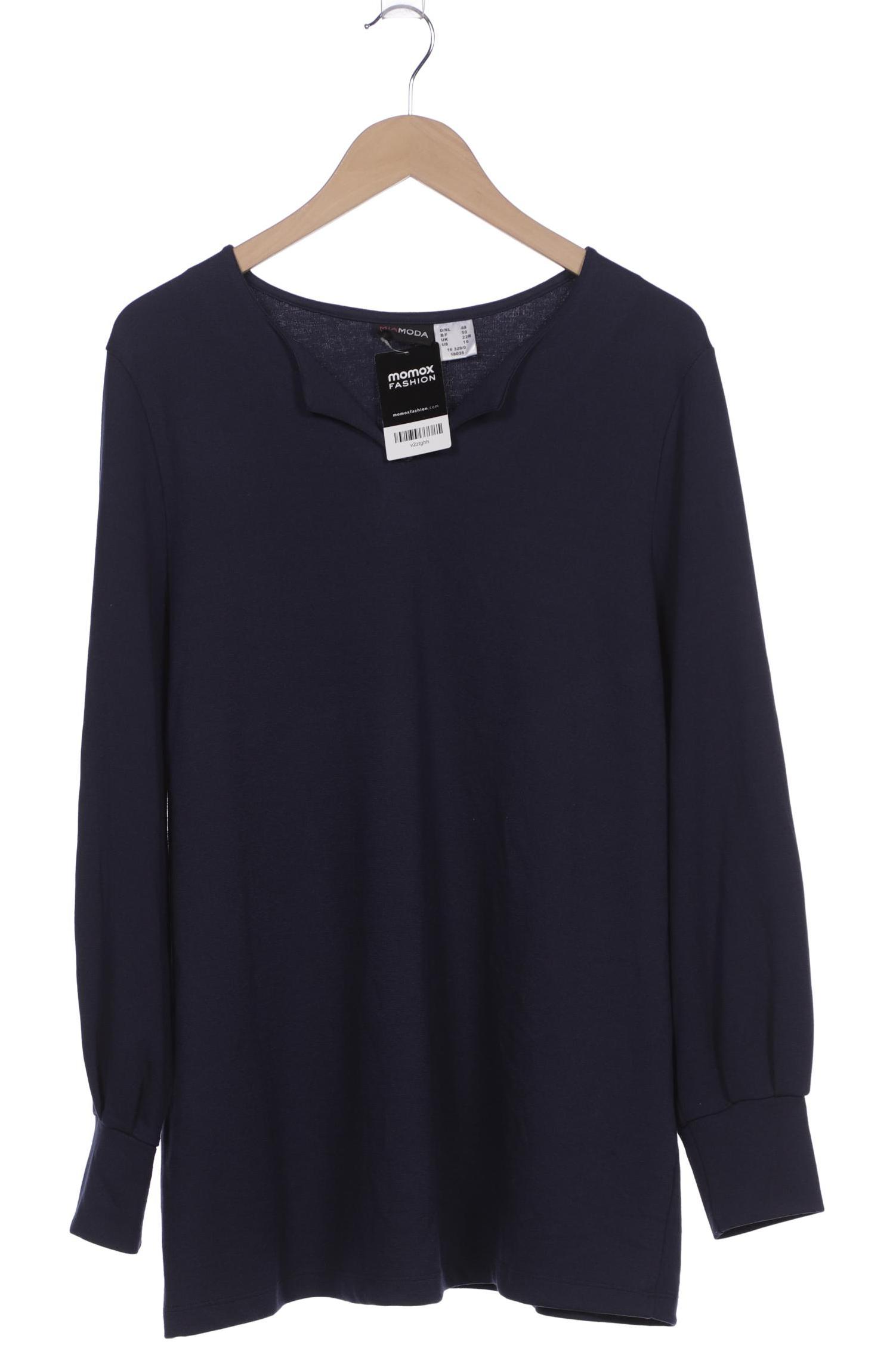 

Miamoda Damen Langarmshirt, marineblau, Gr. 48