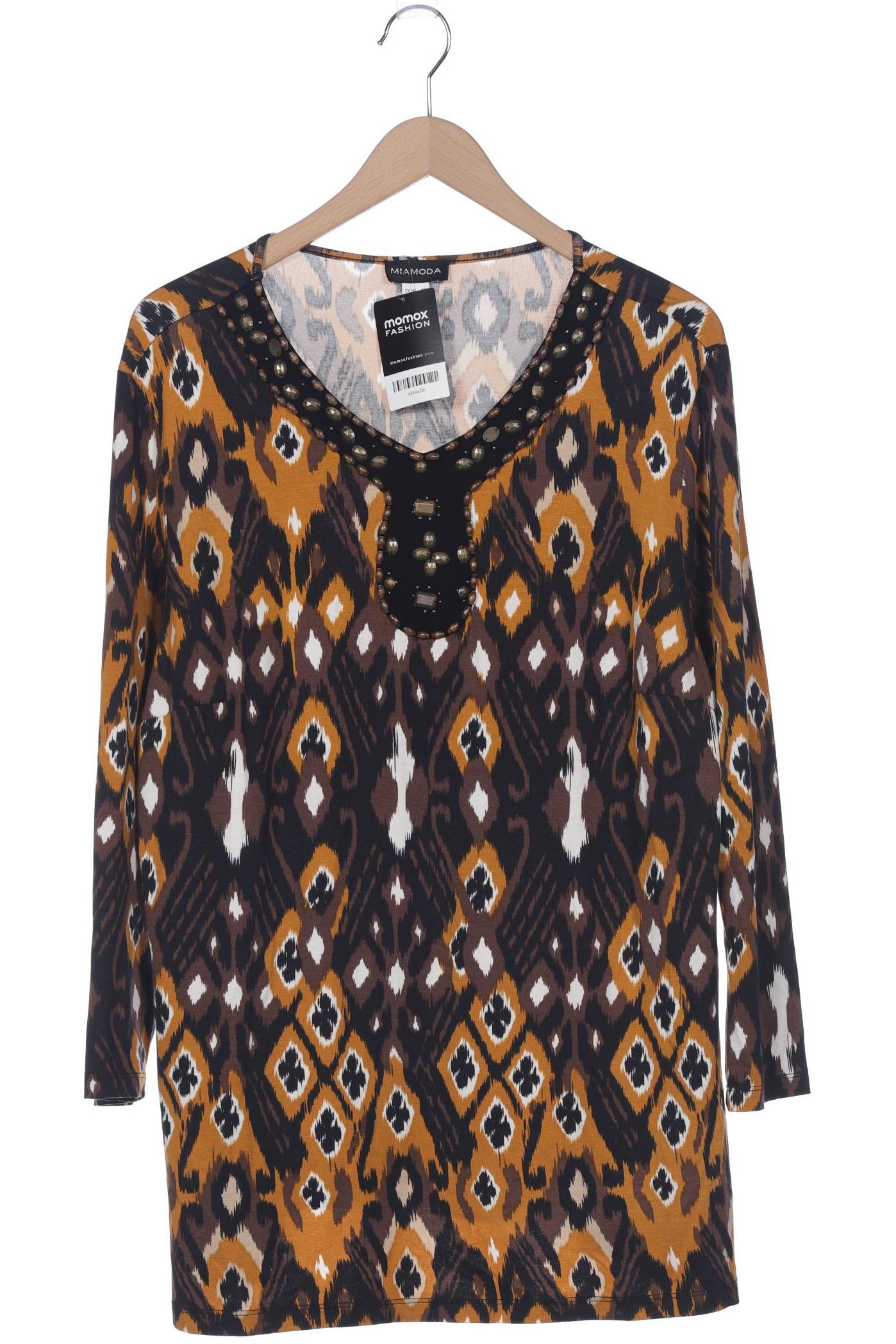 

Miamoda Damen Langarmshirt, braun, Gr. 46