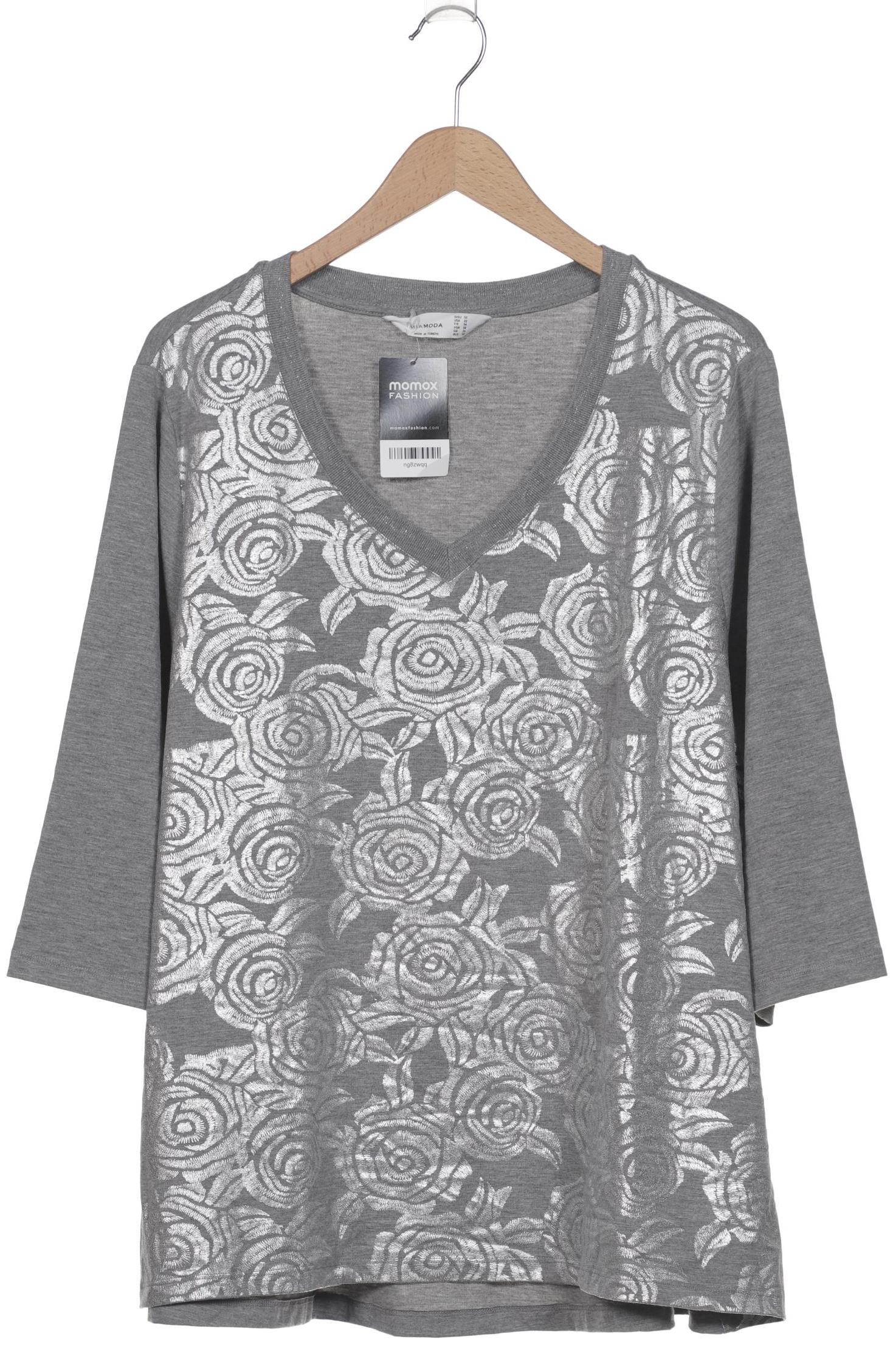 

Miamoda Damen Langarmshirt, grau, Gr. 52