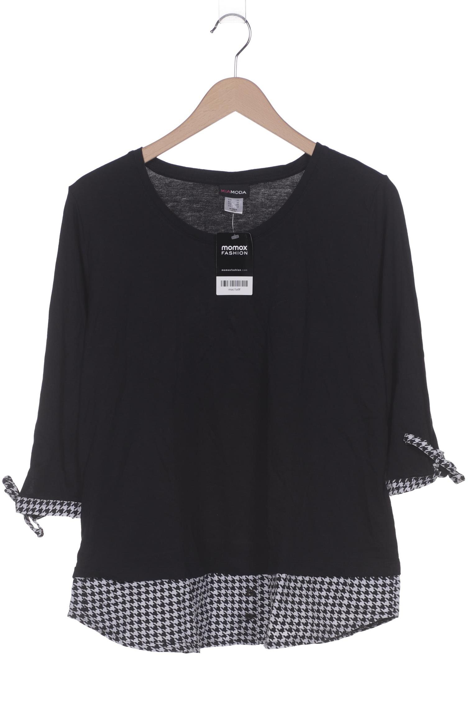 

Miamoda Damen Langarmshirt, schwarz, Gr. 44