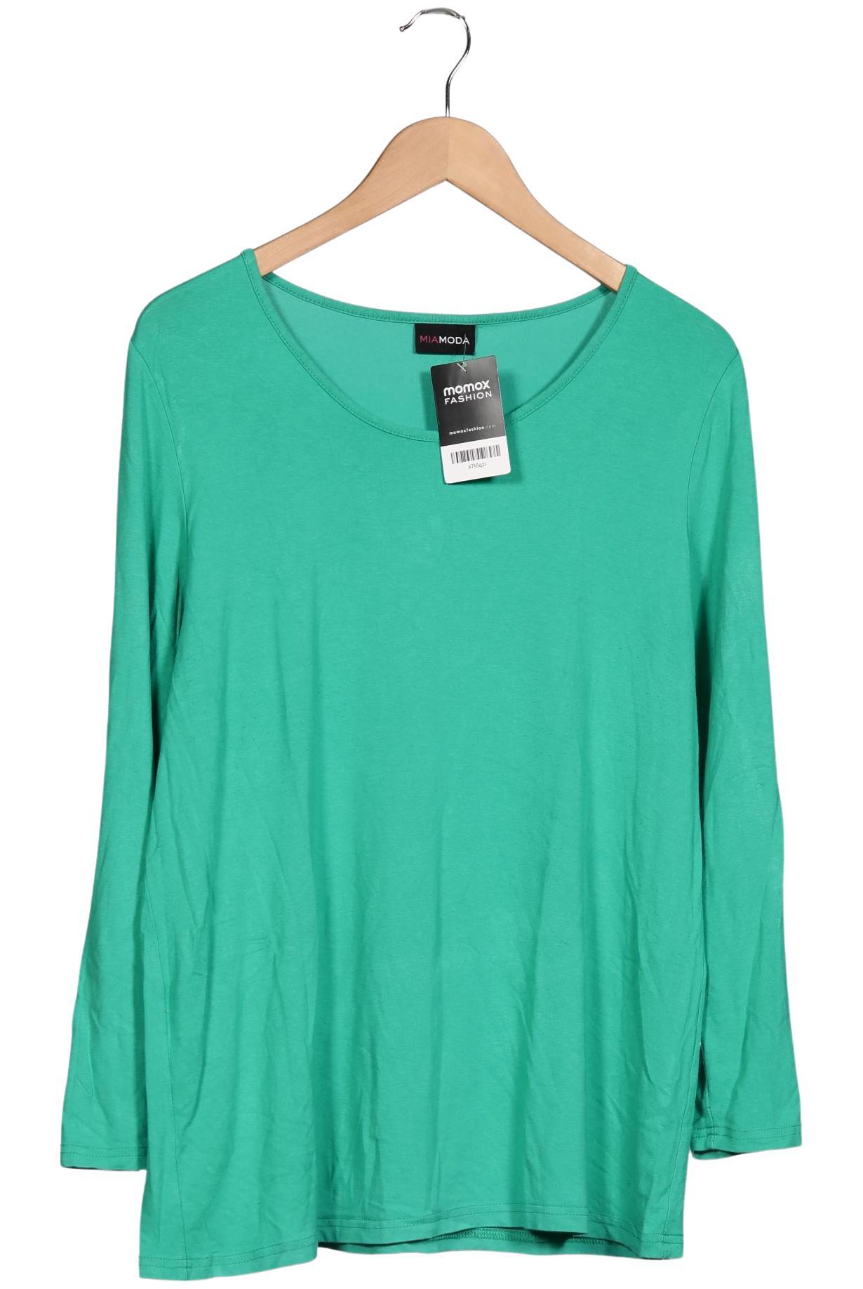 

Miamoda Damen Langarmshirt, grün, Gr. 44