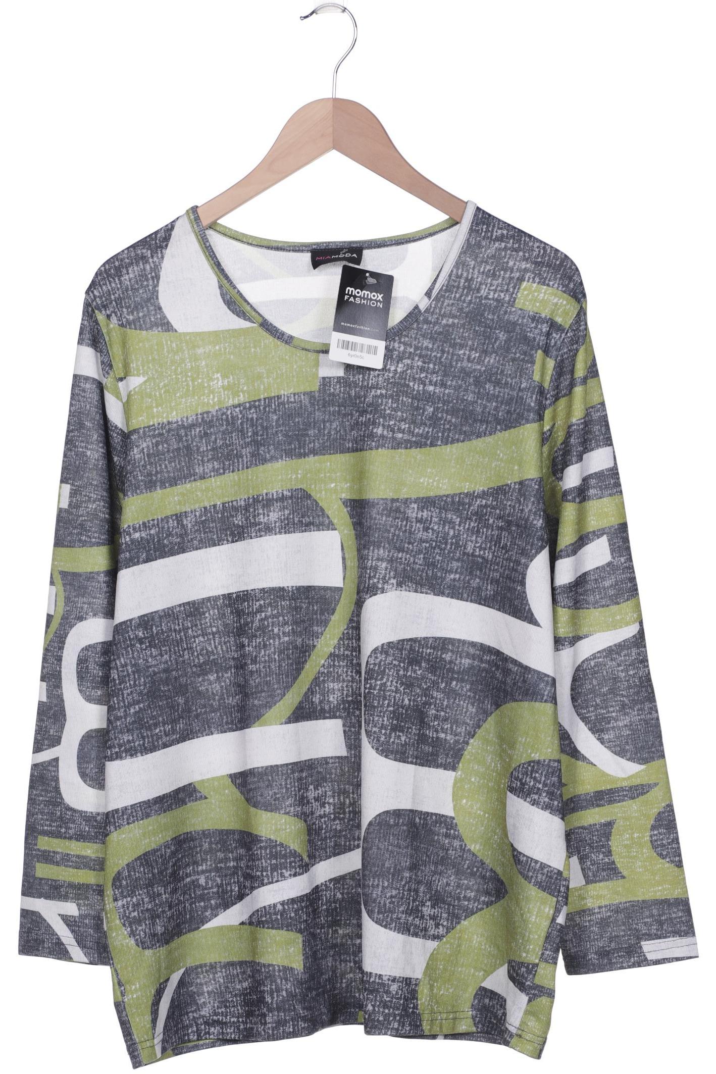 

Miamoda Damen Langarmshirt, grün, Gr. 48