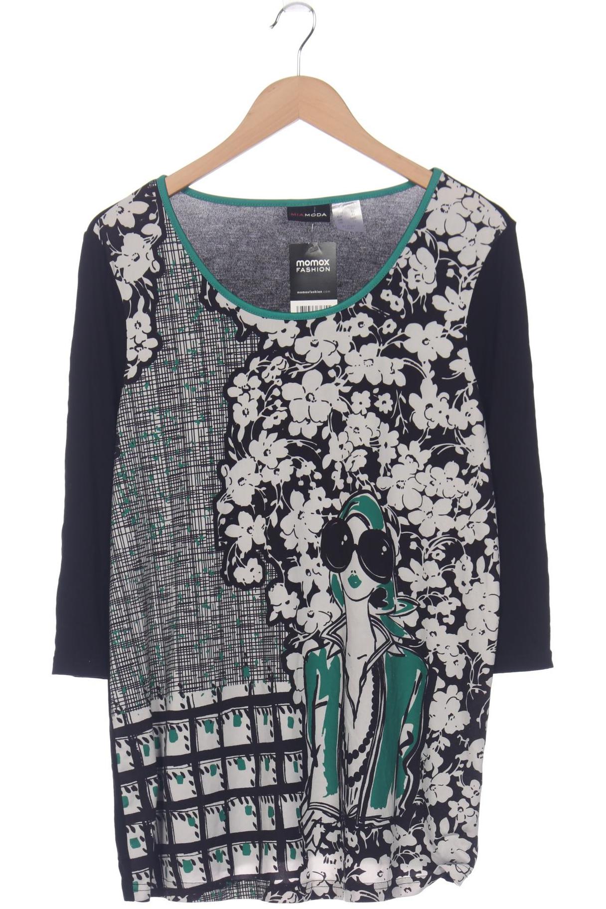 

Miamoda Damen Langarmshirt, schwarz, Gr. 42