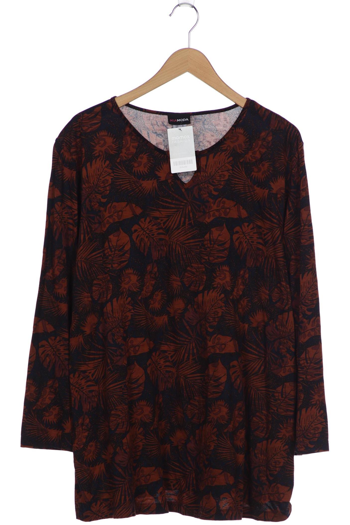 

Miamoda Damen Langarmshirt, braun, Gr. 54