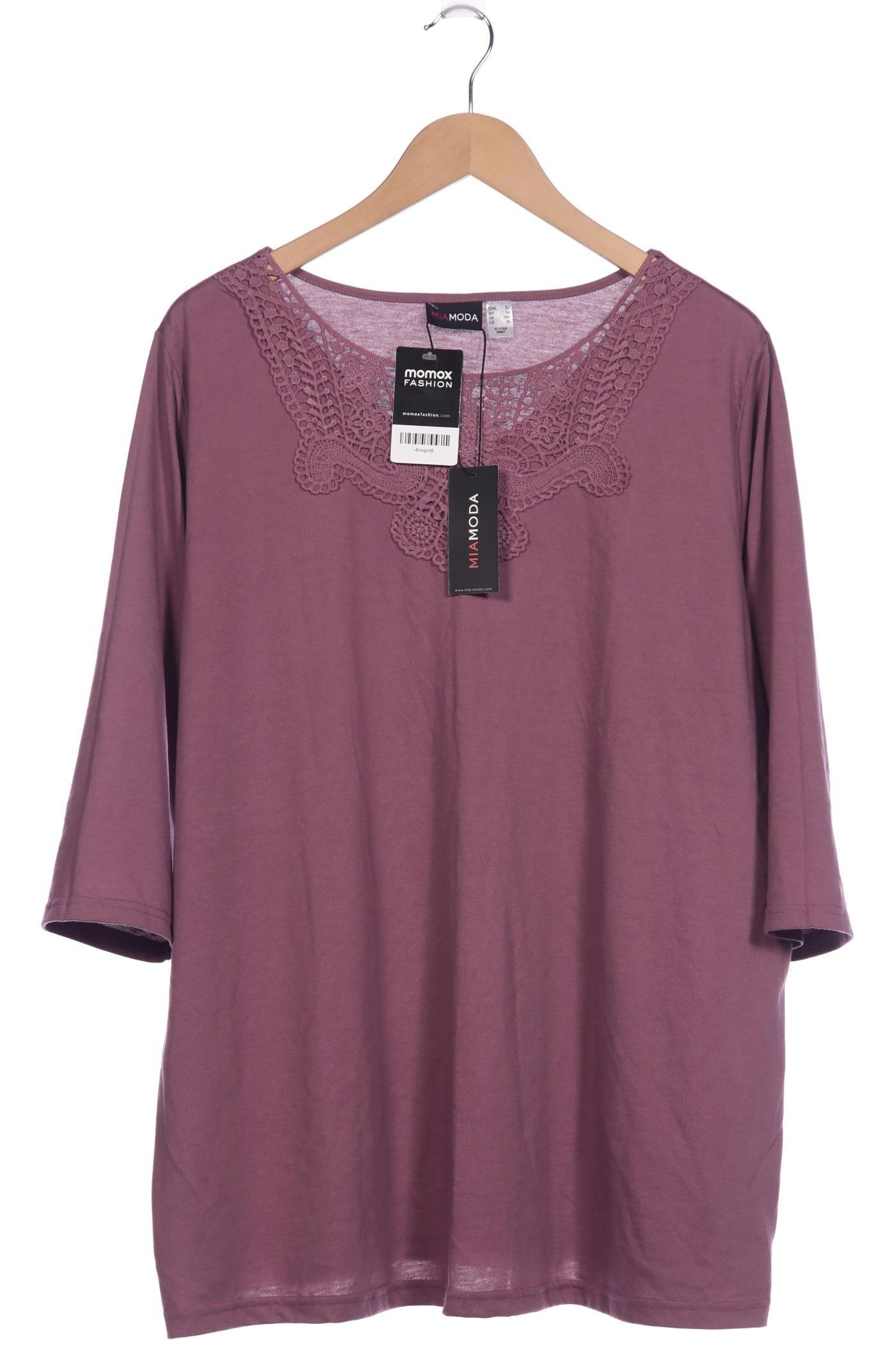 

Miamoda Damen Langarmshirt, flieder, Gr. 52