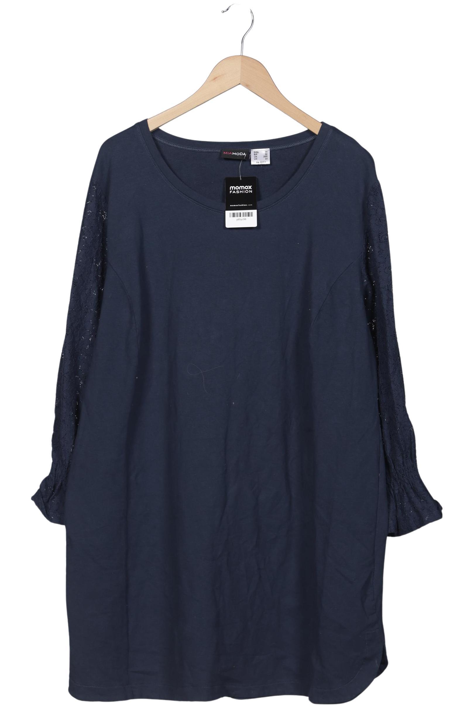 

Miamoda Damen Langarmshirt, marineblau, Gr. 54