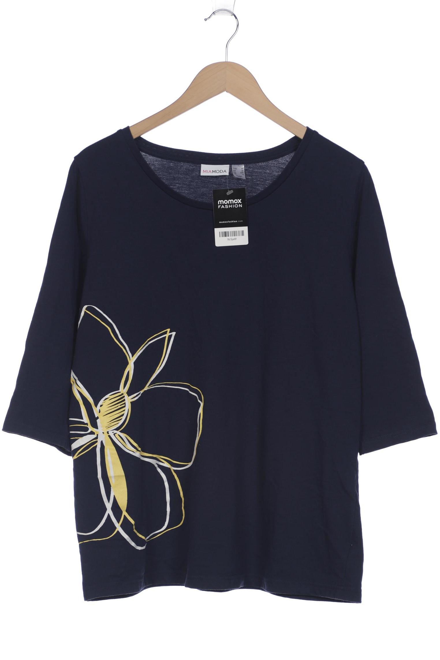 

Miamoda Damen Langarmshirt, marineblau, Gr. 46