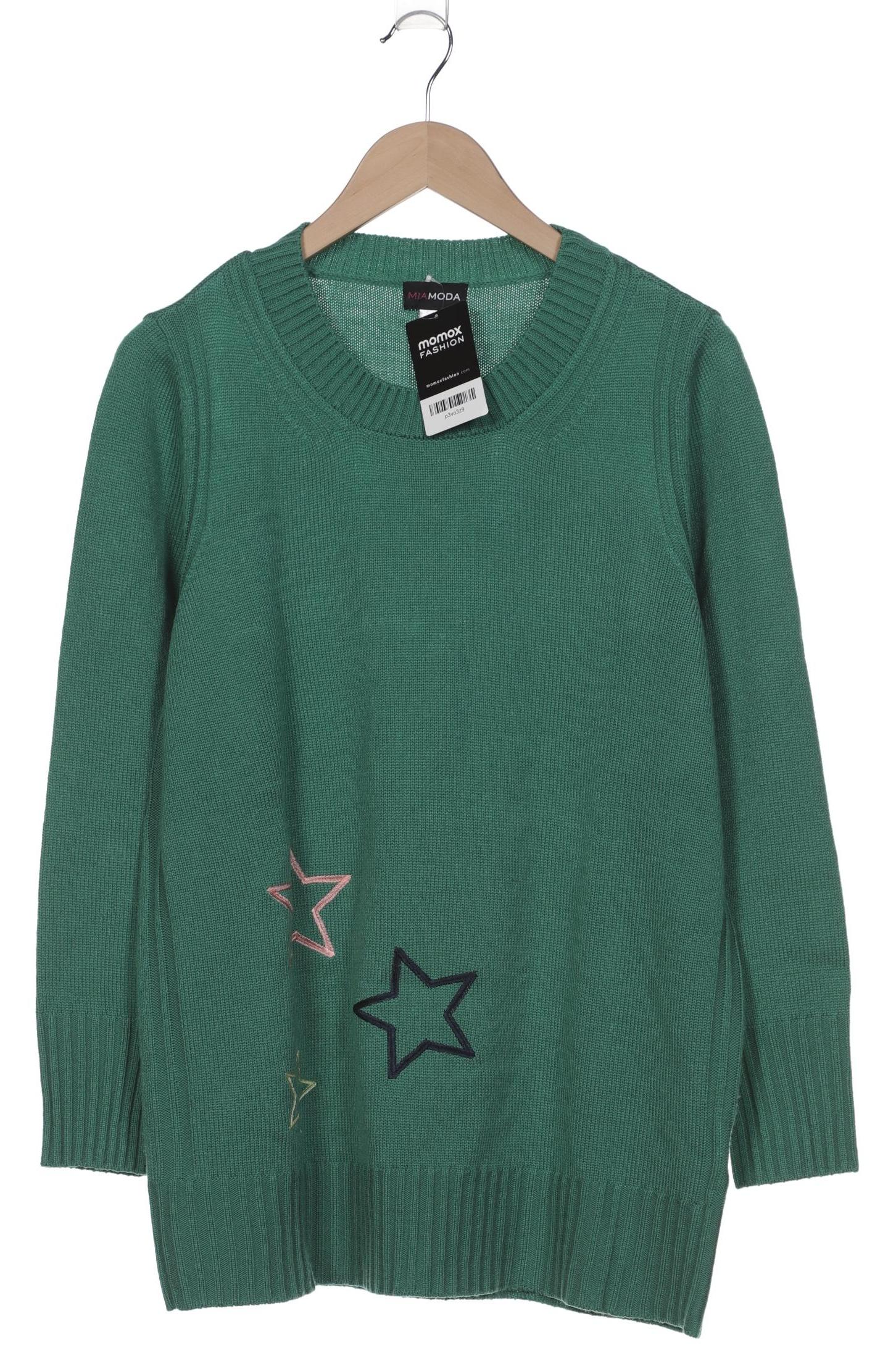 

Miamoda Damen Pullover, grün, Gr. 44