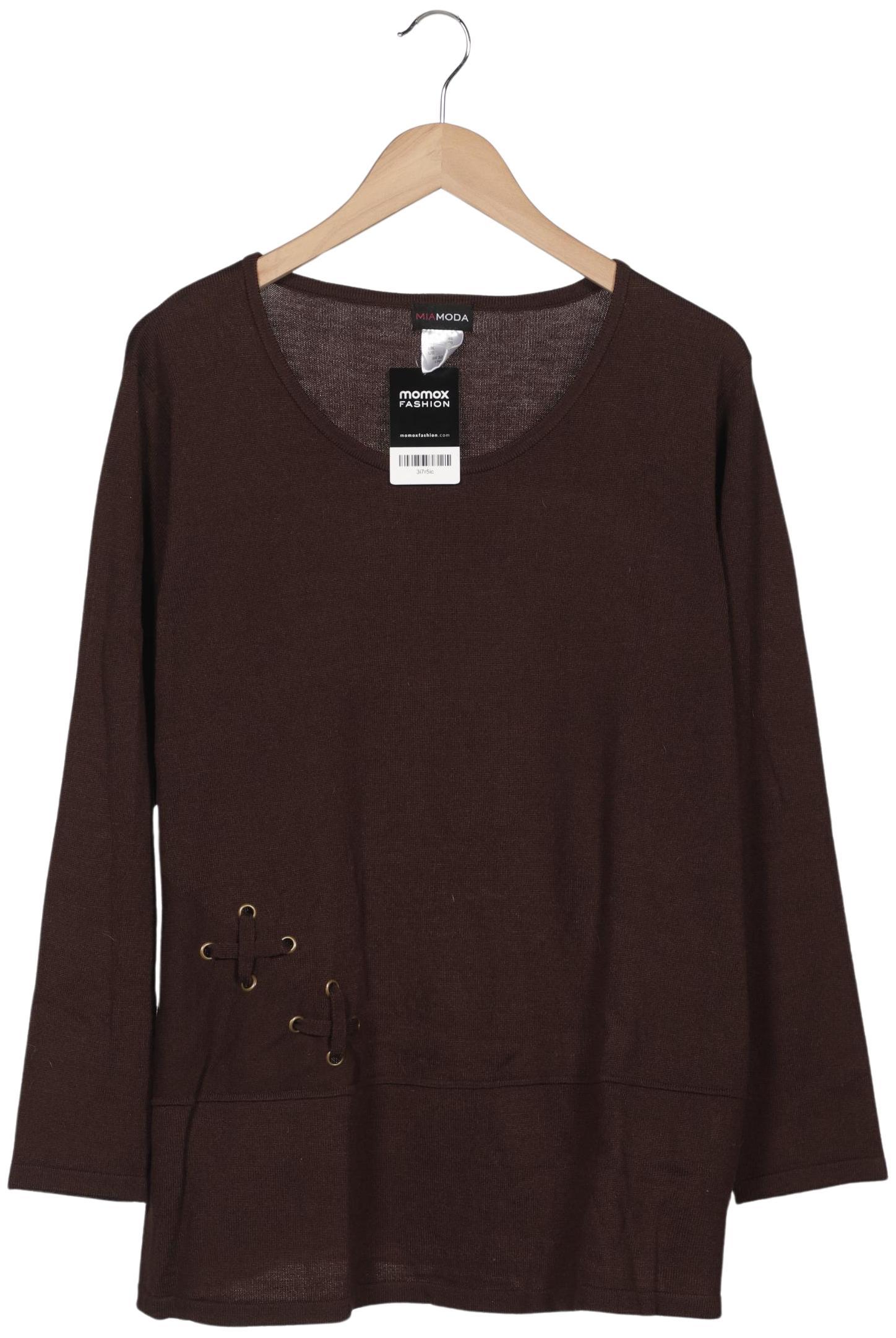 

Miamoda Damen Pullover, braun, Gr. 48