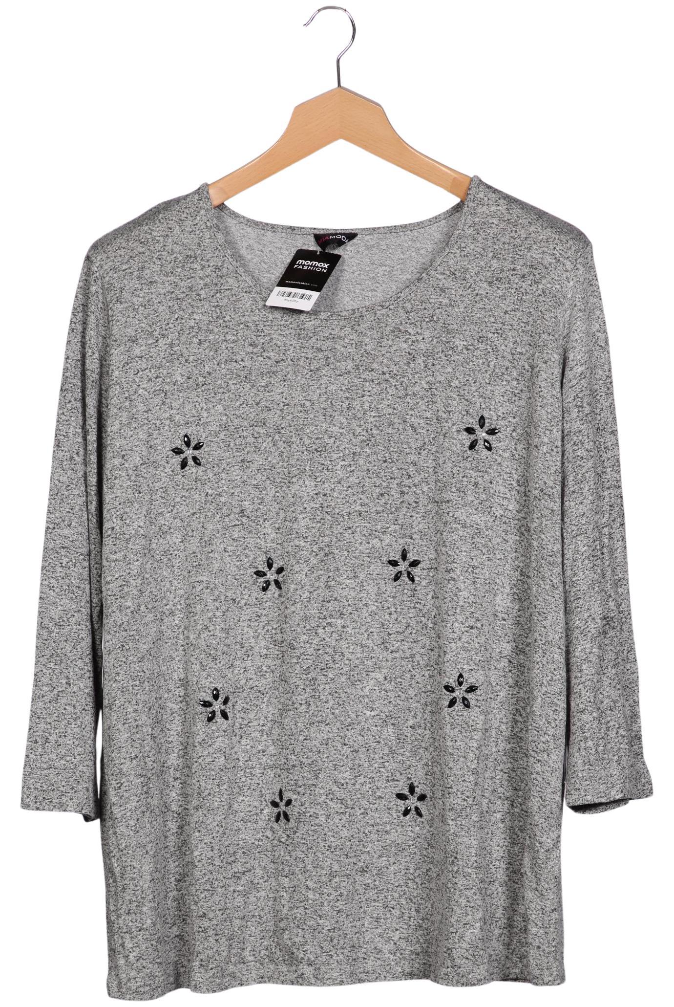 

Miamoda Damen Pullover, grau, Gr. 56