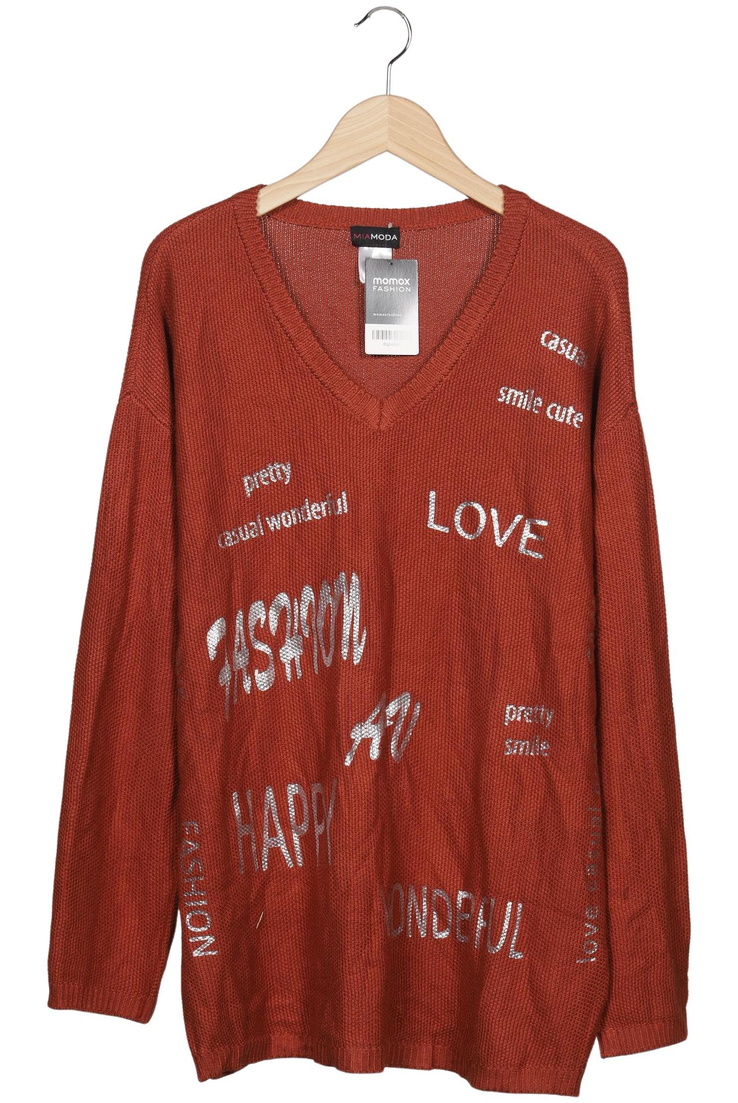 

Miamoda Damen Pullover, rot, Gr. 44