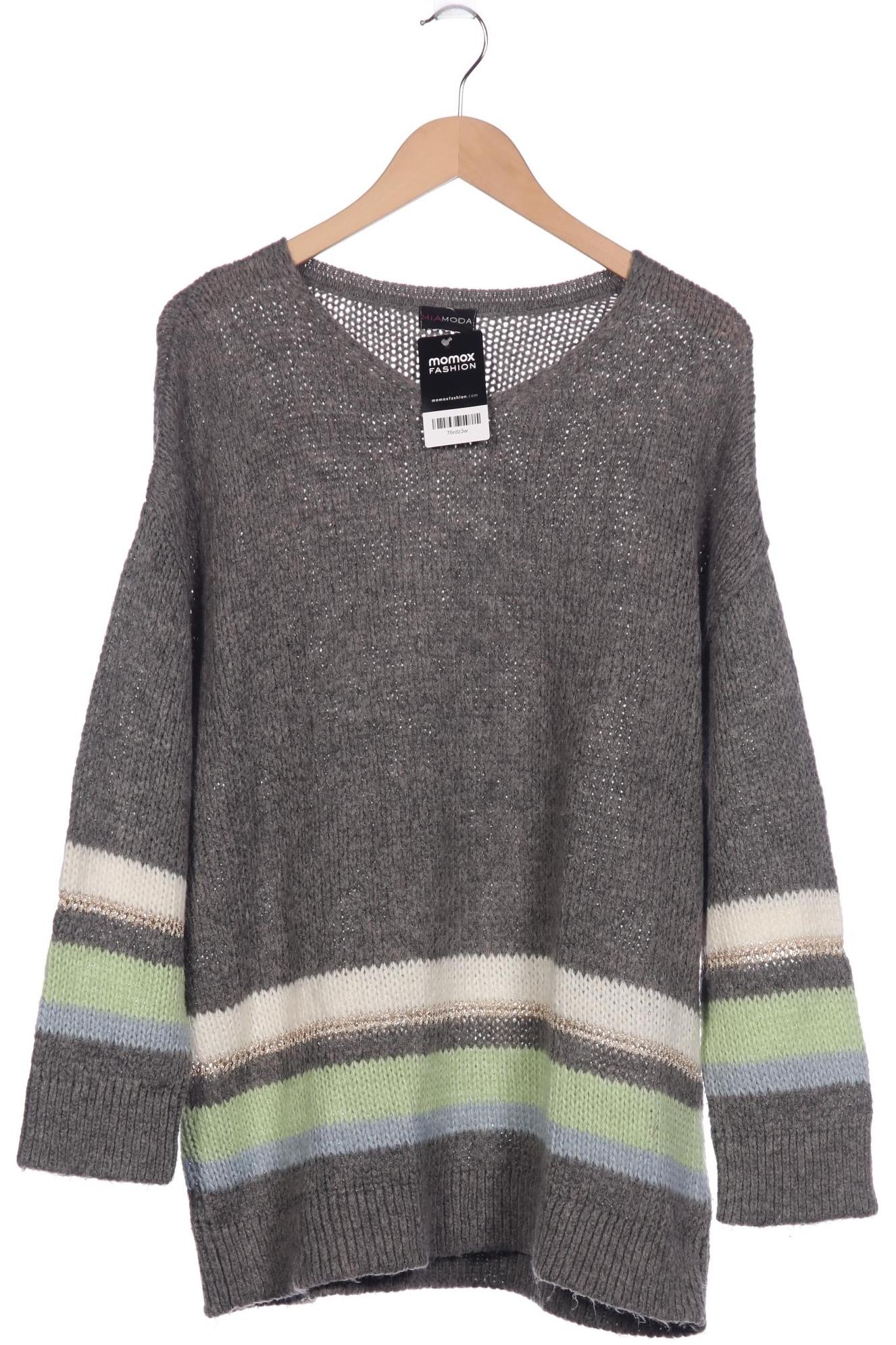

Miamoda Damen Pullover, grau, Gr. 48