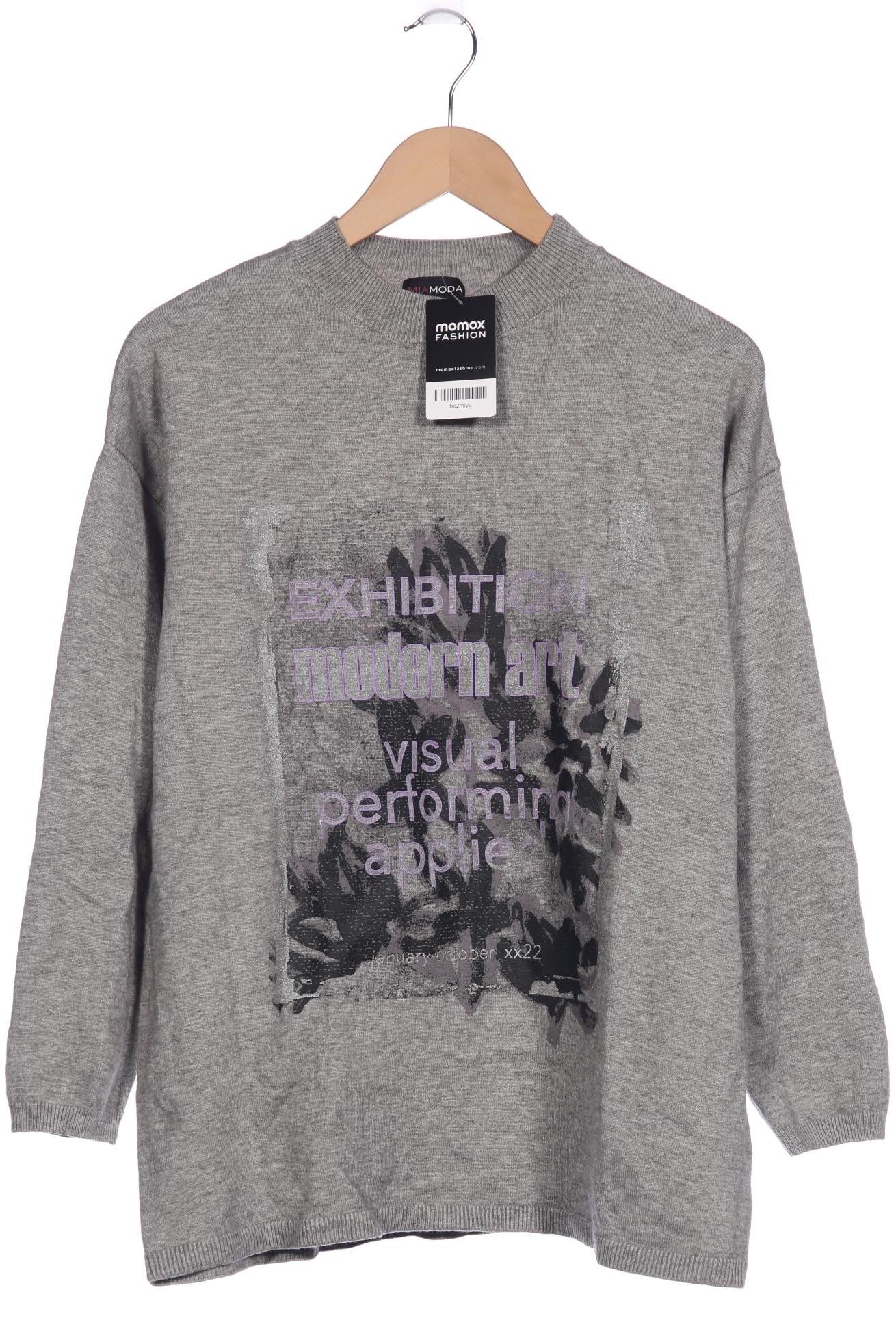 

Miamoda Damen Pullover, grau, Gr. 44