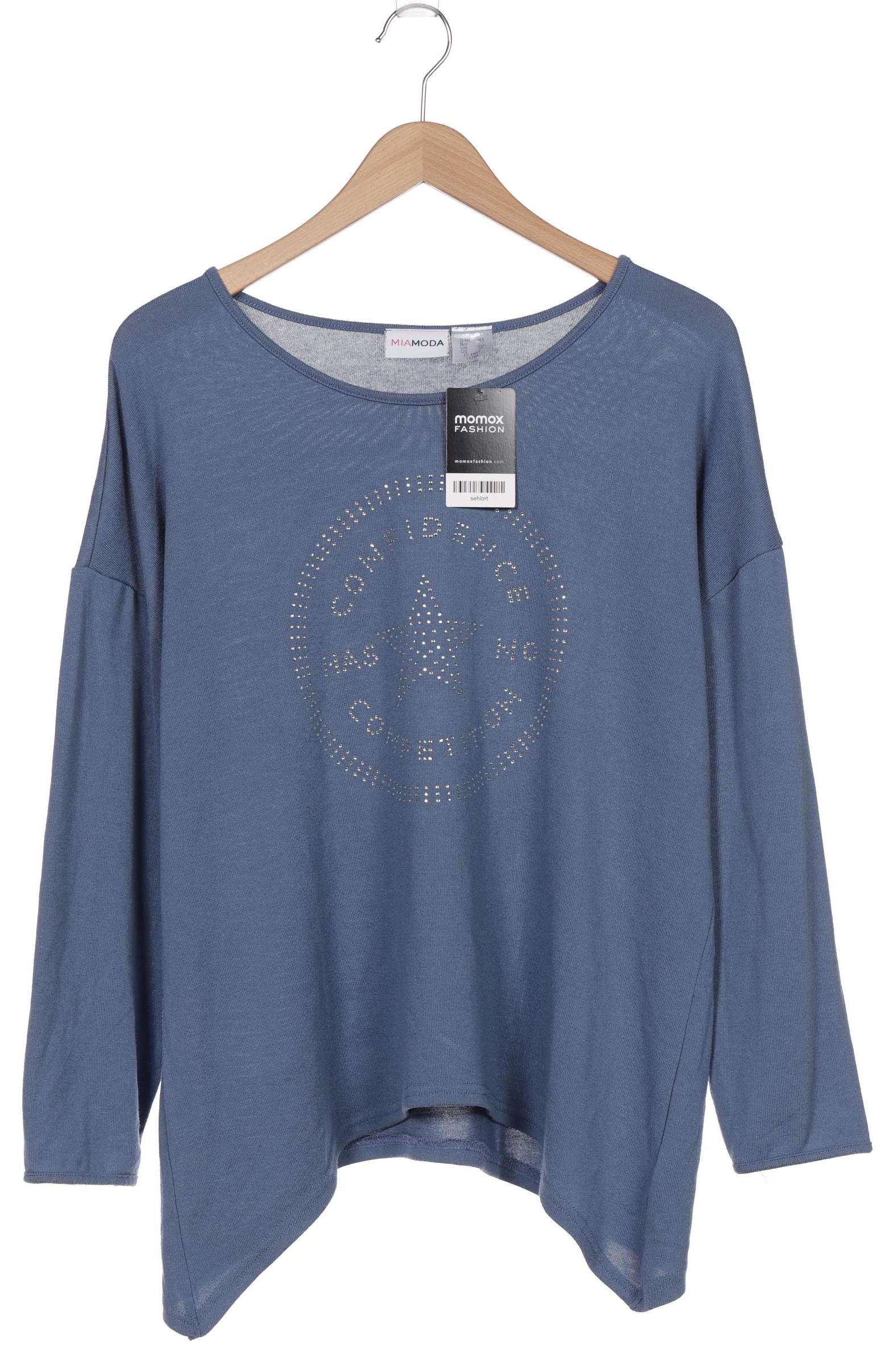 

Miamoda Damen Pullover, blau, Gr. 42