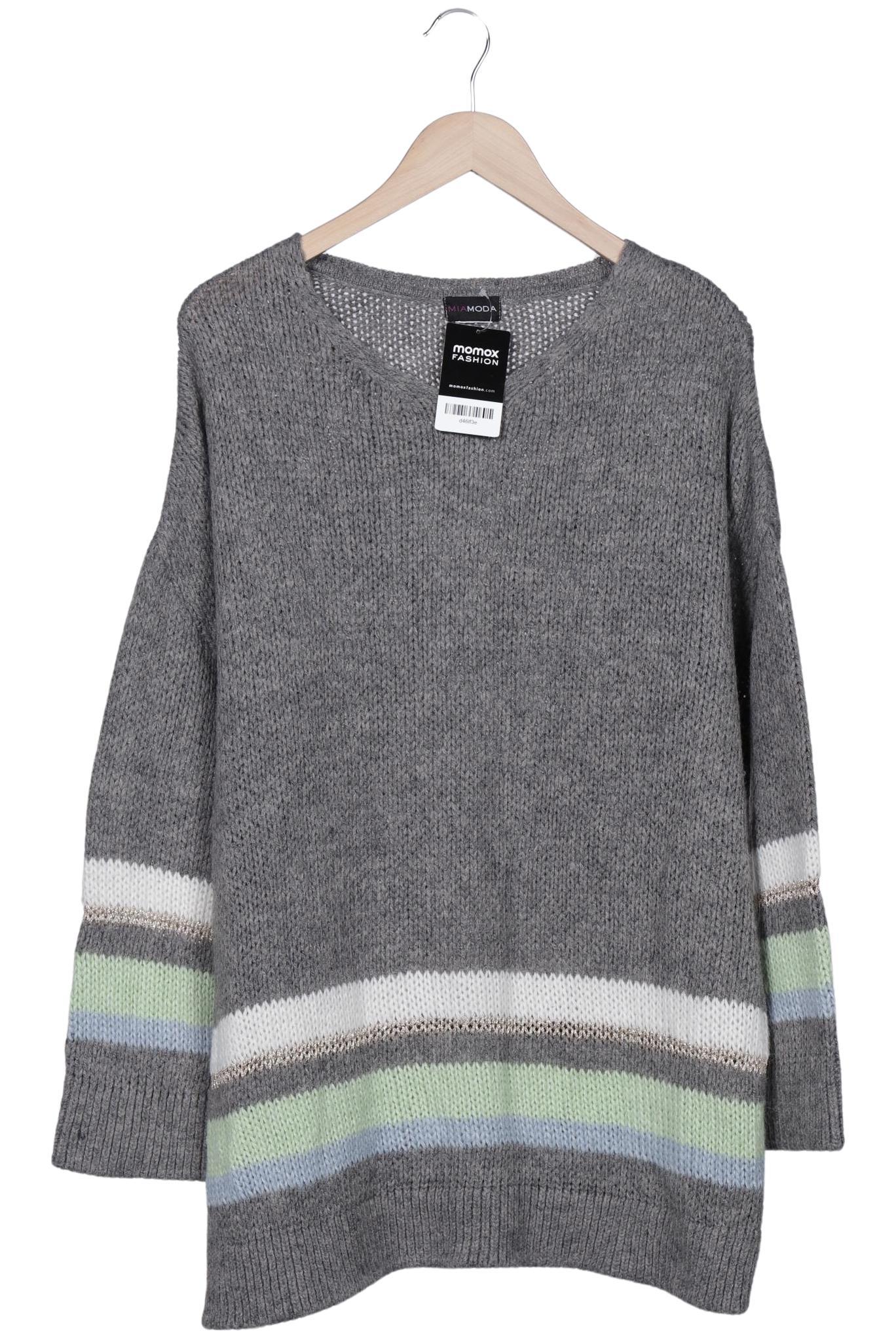 

Miamoda Damen Pullover, grau, Gr. 46