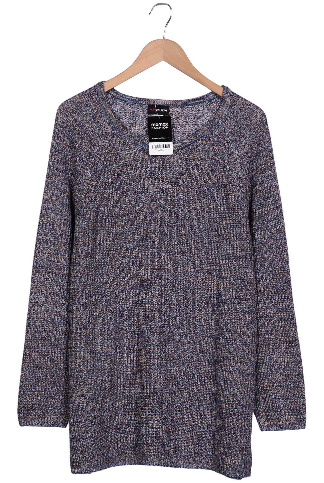

Miamoda Damen Pullover, blau, Gr. 48