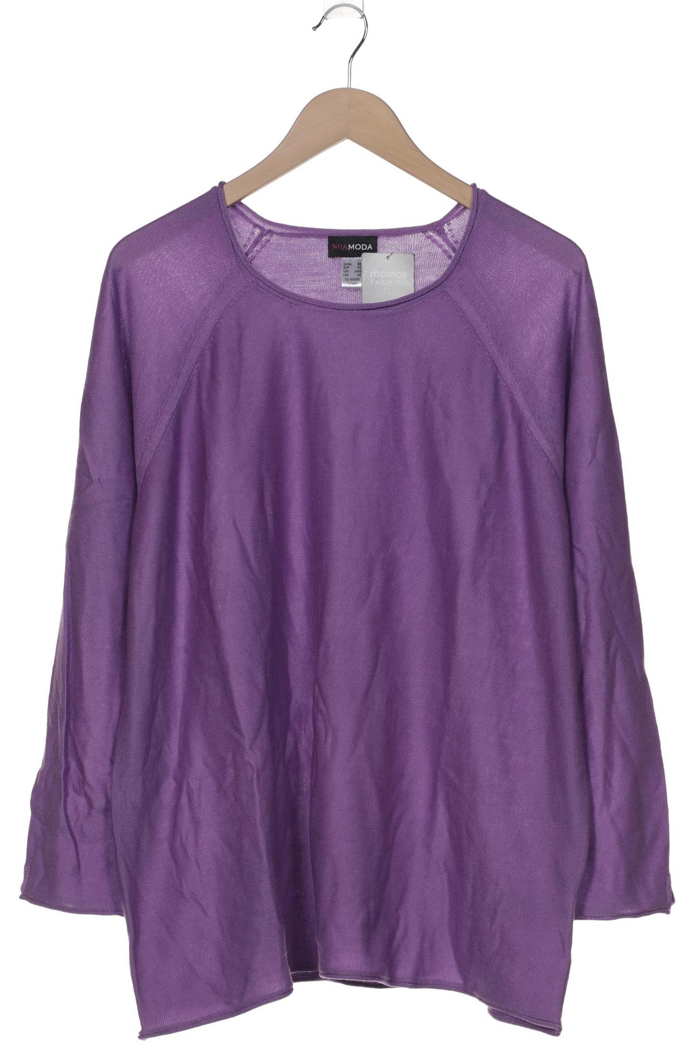 

Miamoda Damen Pullover, flieder, Gr. 50