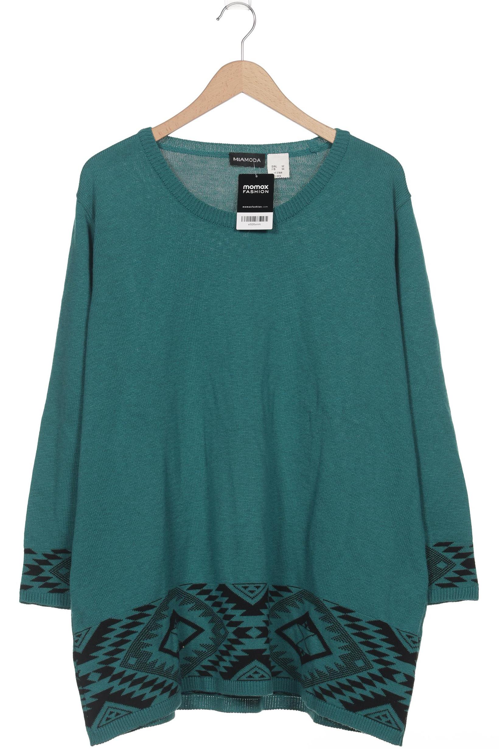 

Miamoda Damen Pullover, türkis, Gr. 52