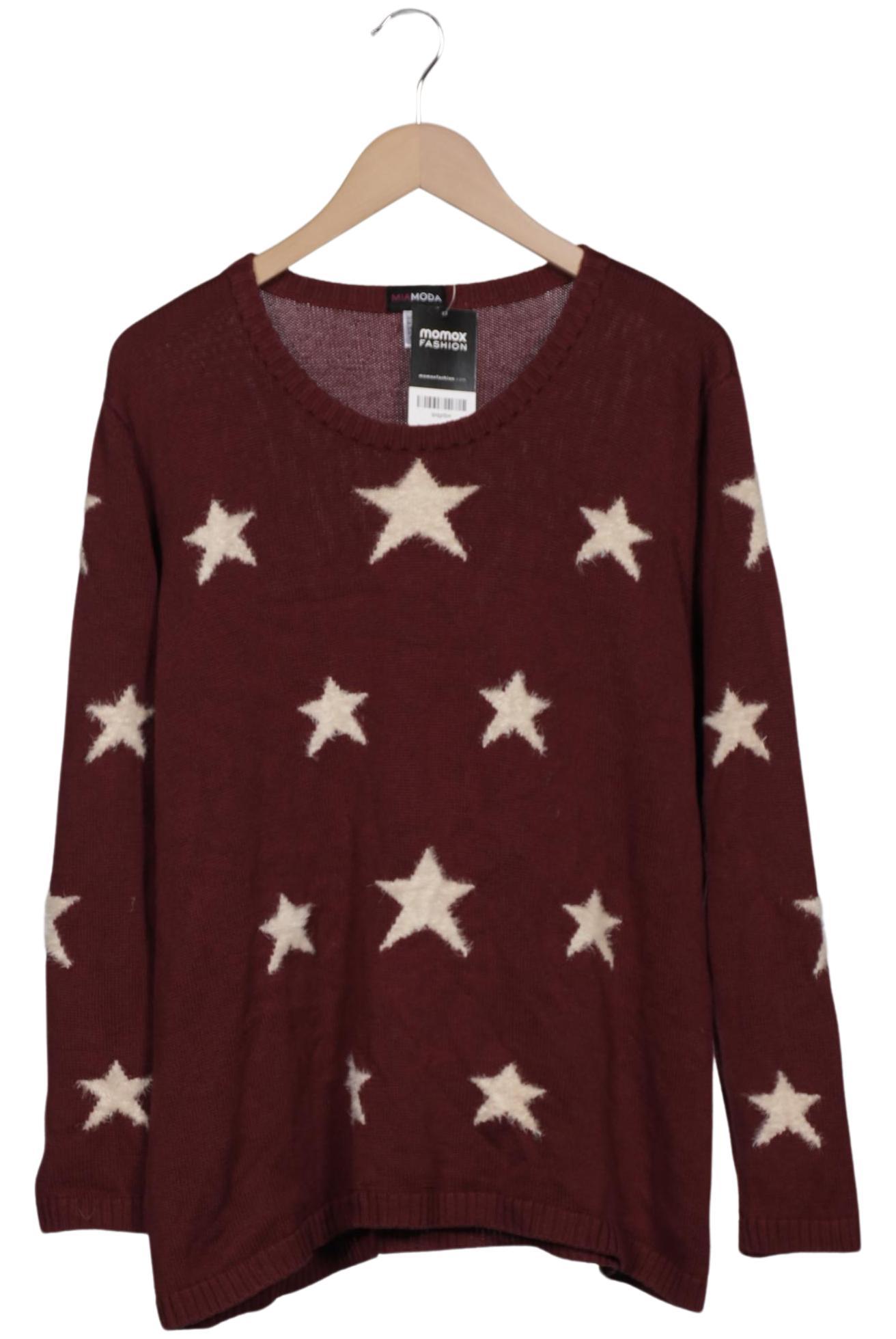 

Miamoda Damen Pullover, bordeaux, Gr. 50