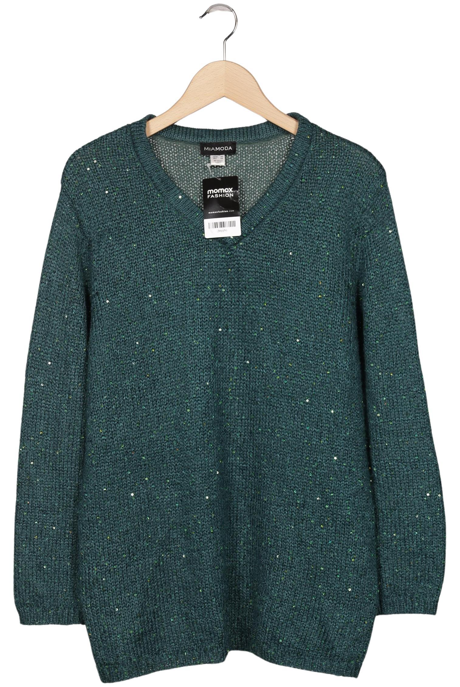 

Miamoda Damen Pullover, grün, Gr. 46
