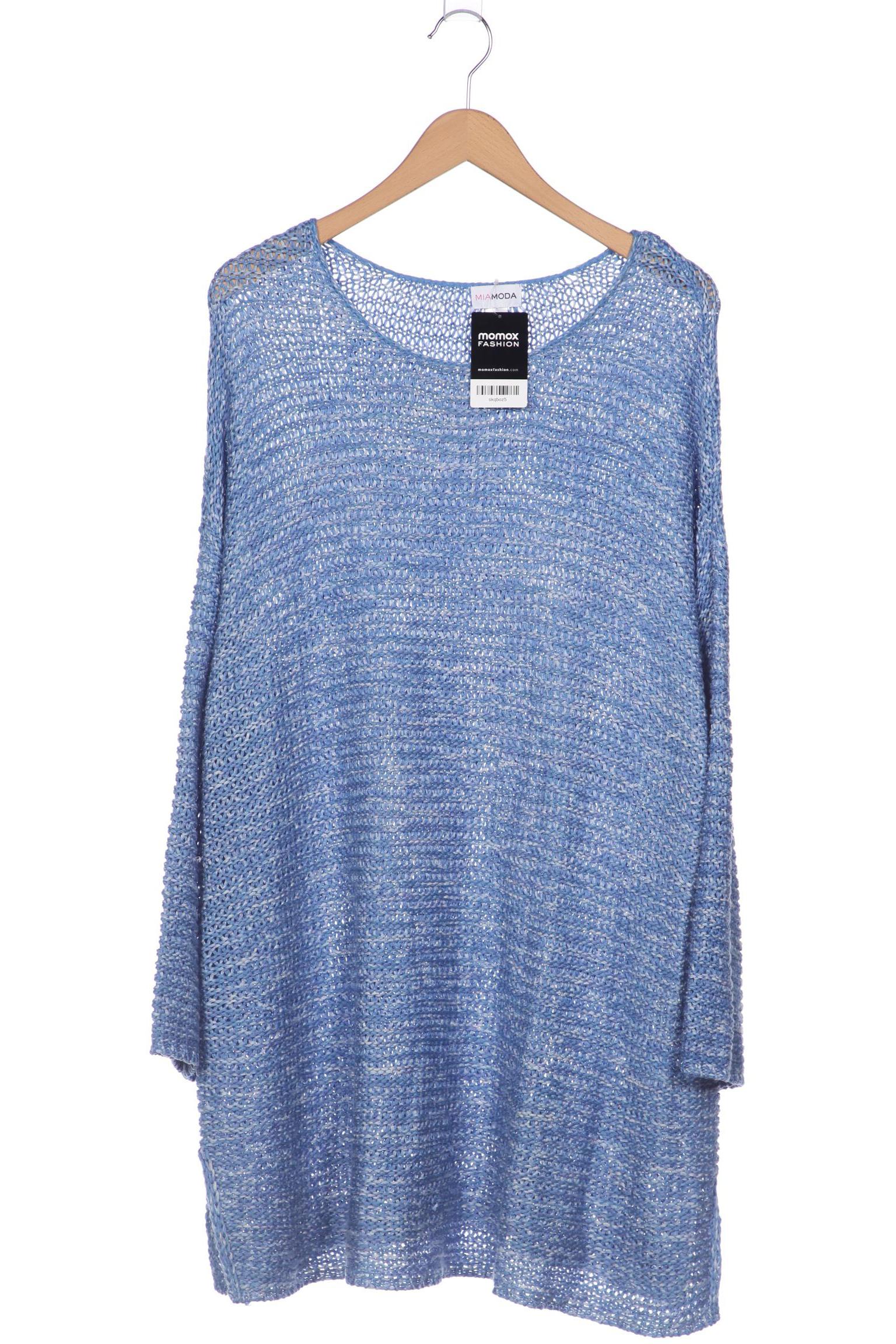 

Miamoda Damen Pullover, blau, Gr. 52