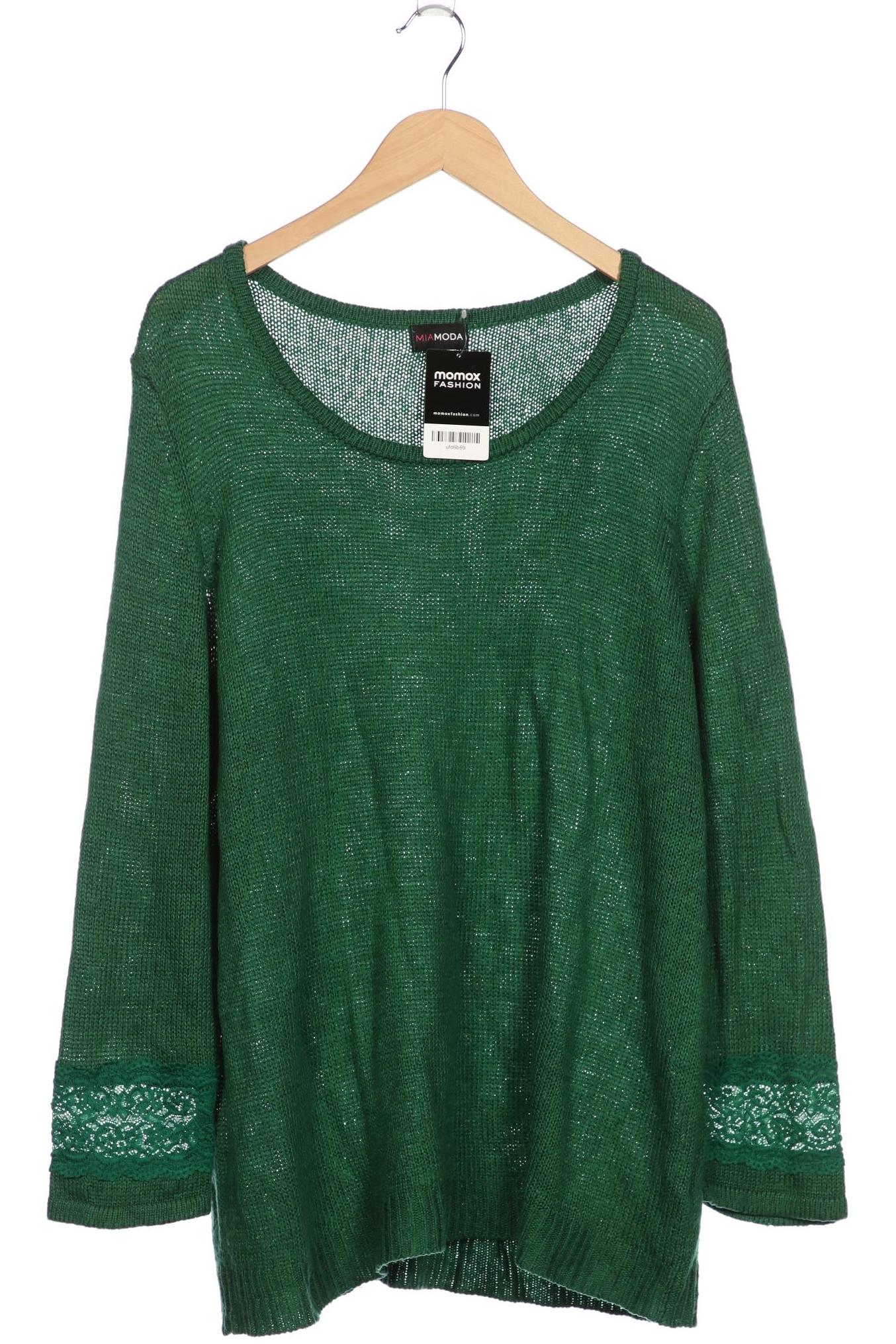

Miamoda Damen Pullover, grün, Gr. 52
