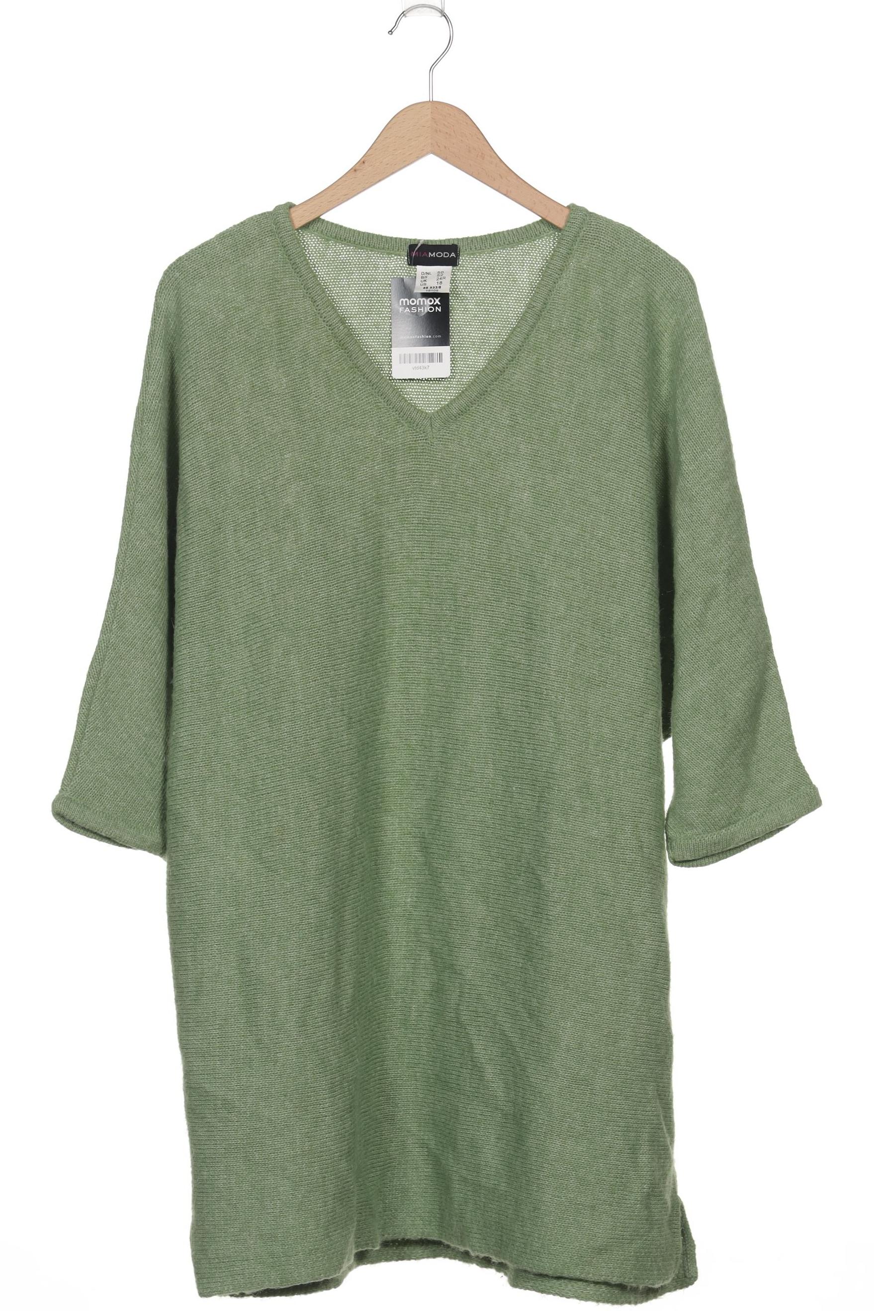 

Miamoda Damen Pullover, grün, Gr. 50