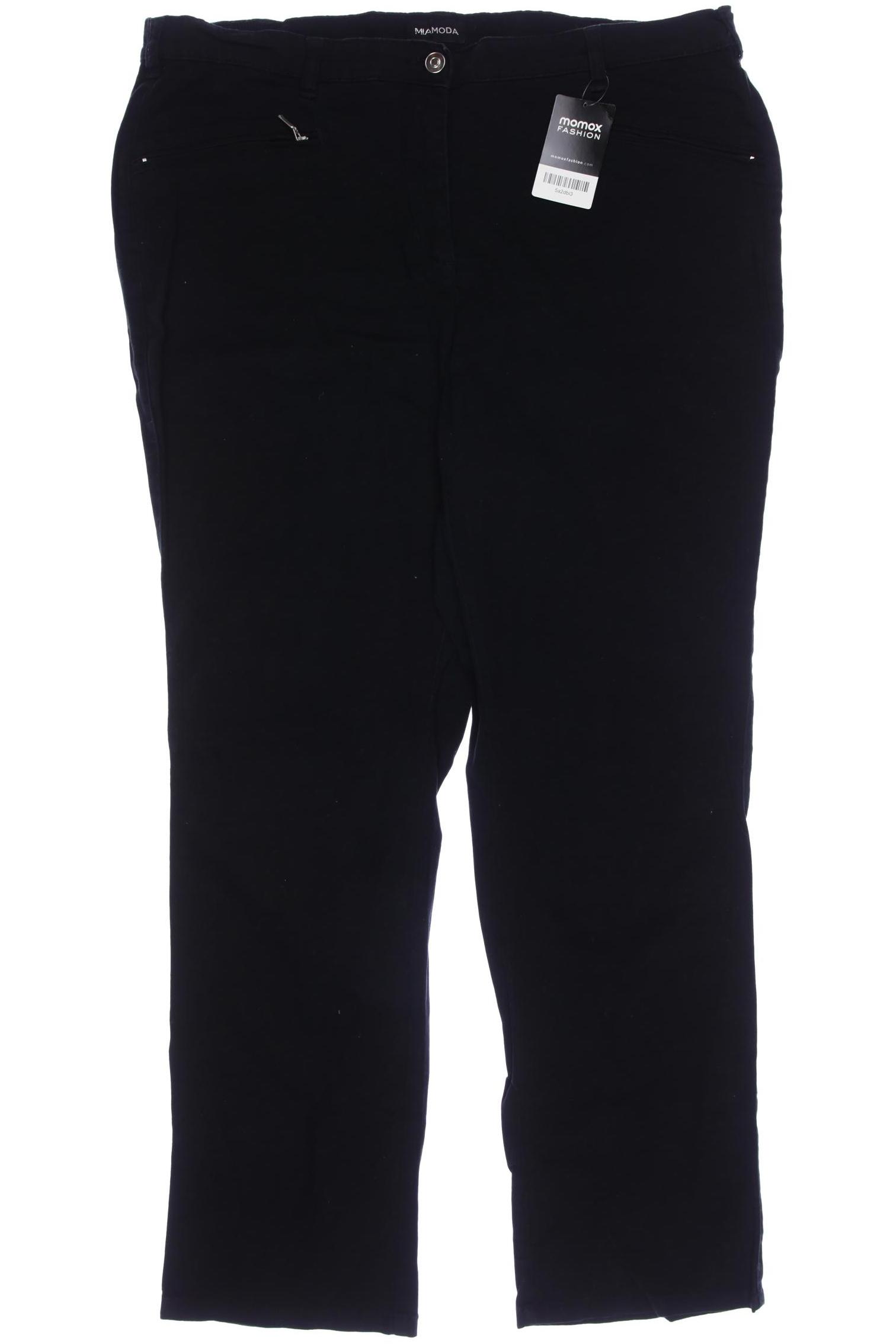 

Miamoda Damen Stoffhose, schwarz, Gr. 48