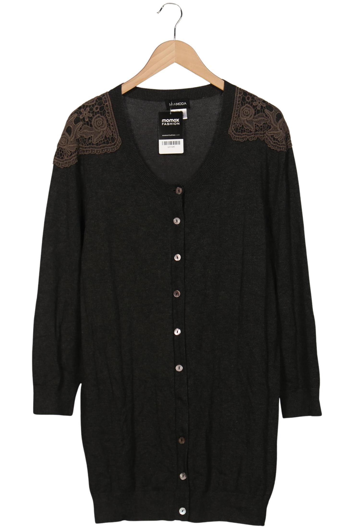 

Miamoda Damen Strickjacke, grau, Gr. 48